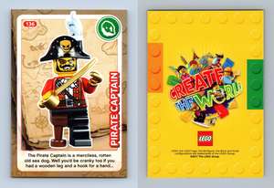 DJ CREATE THE WORLD TRADING CARD LEGO BESTPRICE +FREE  GIFT #125 NEW 