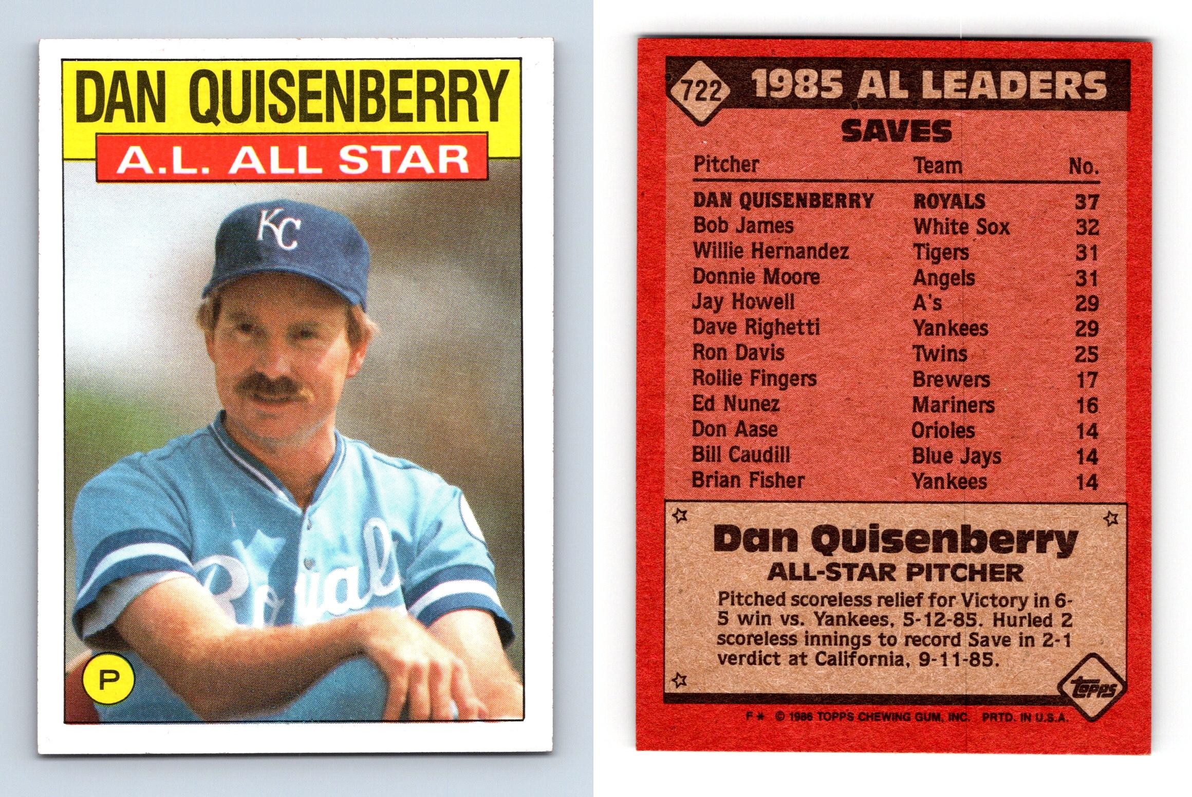 quisenberry baseball cards