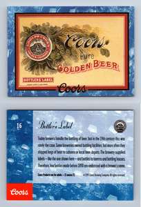 Modern Brewery Photograph #63 Coors Beer Trade Card C389 