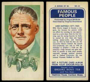 #10 Famous People 1969 Brooke Bond Tea Card C1947 William Booth 1829-1912 