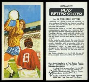 N°37 ONE-TWO PASS BROOKE BOND TEA CARD PLAY BETTER SOCCER FOOTBALL 1976 