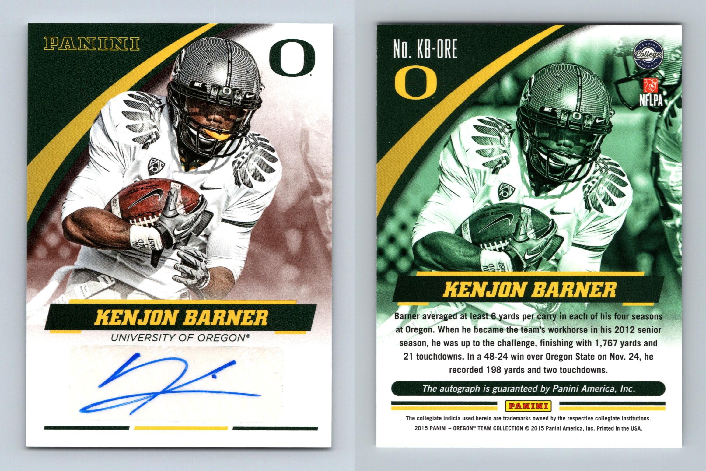 Kenjon Barner - Football - University of Oregon Athletics