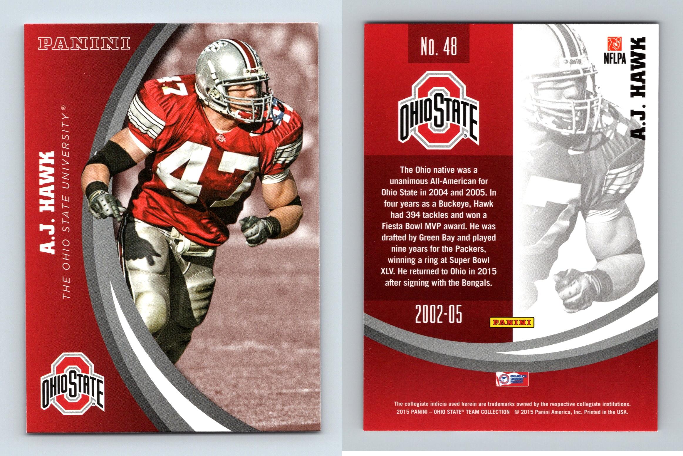 A.J Hawk #AJH-OSU Ohio State Buckeyes Collegiate 2015 Panini Honors Trading  Card