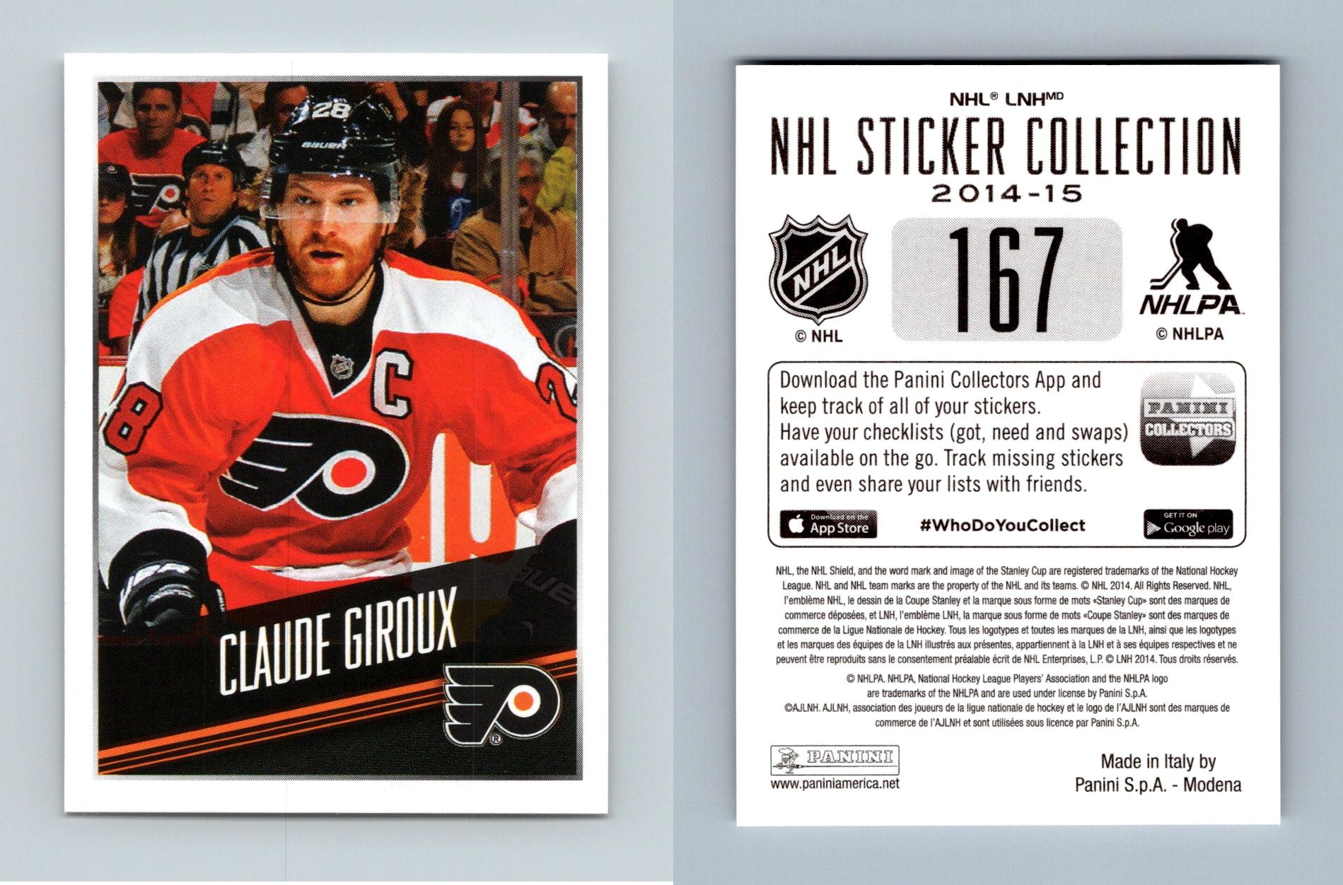 Claude Giroux #167 NHL Collection 2014-15 Panini Hockey Sticker