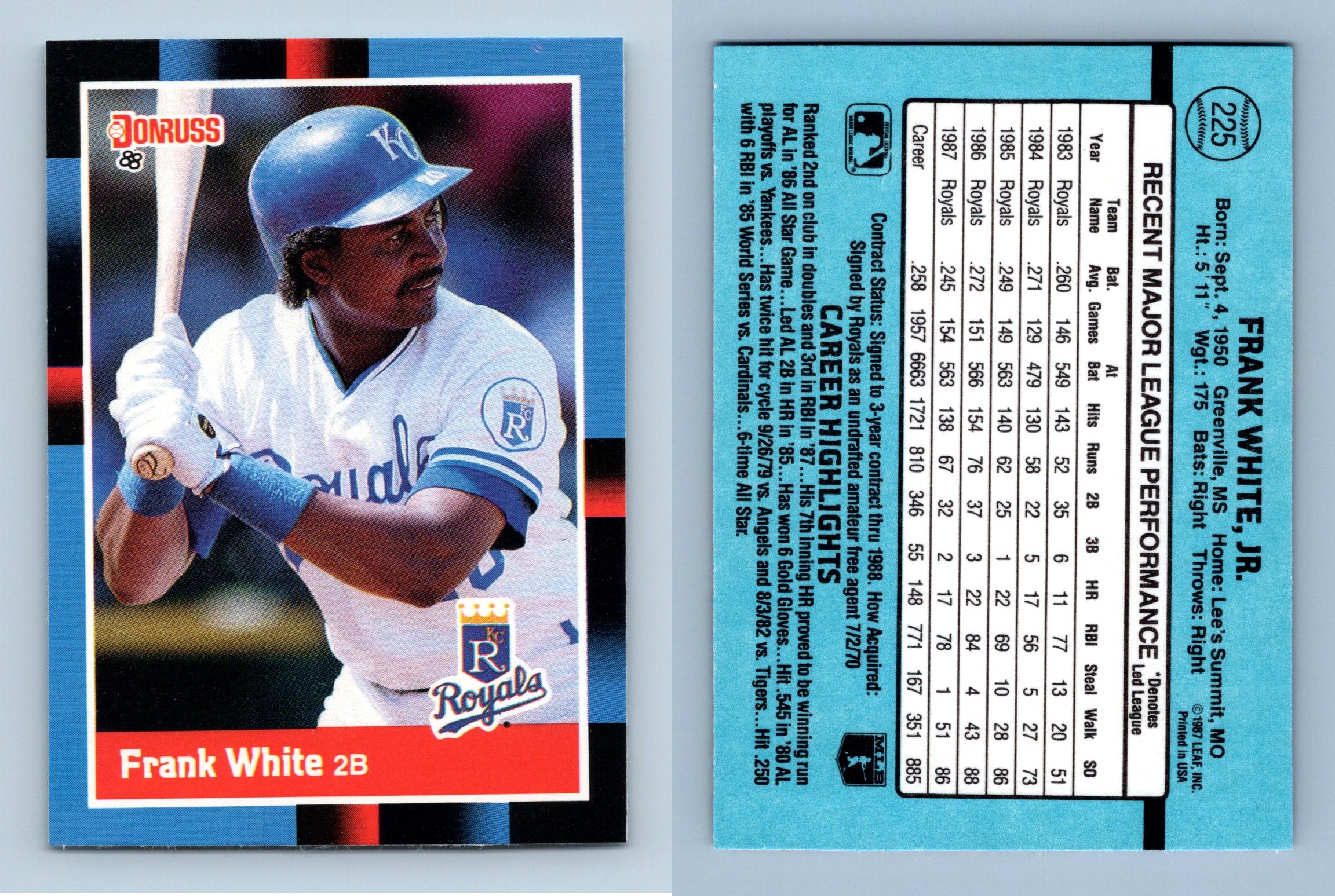 Frank White Baseball Cards