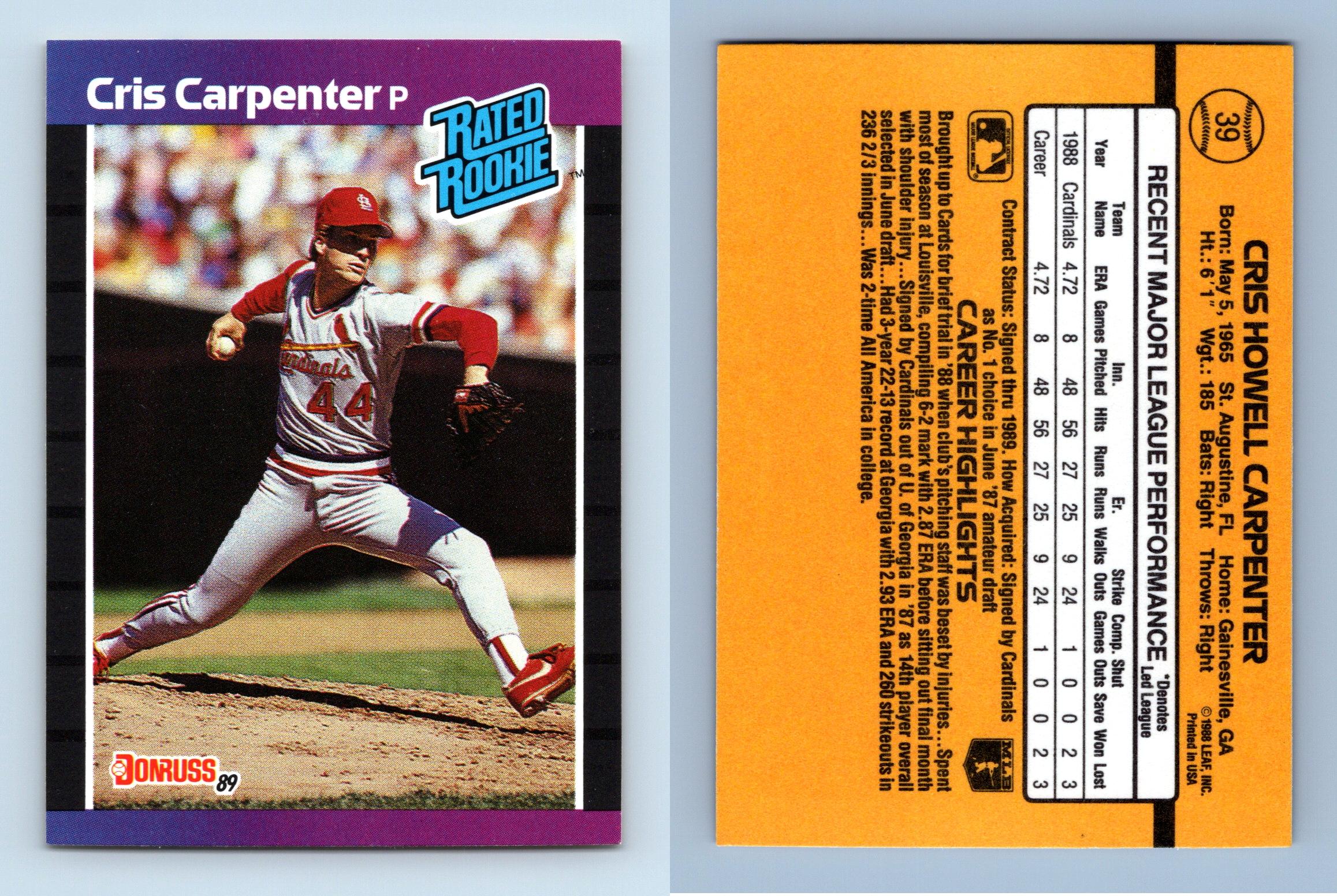 Lot of (2) Rookie Baseball Cards wtih 1986 Donruss #39 Jose