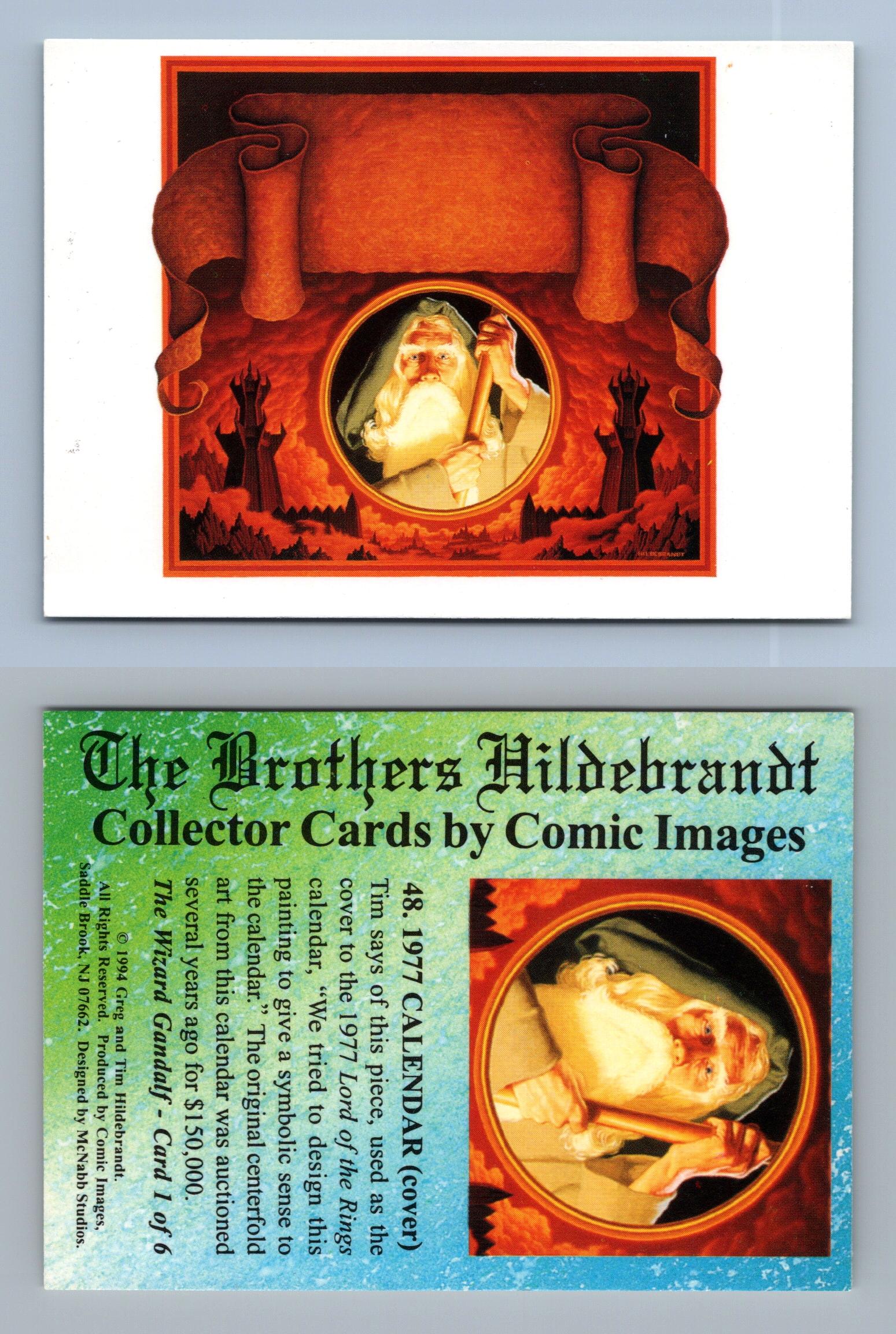 1977 Calendar 48 The Brothers Hildebrandt 1994 Comic Images Trading Card