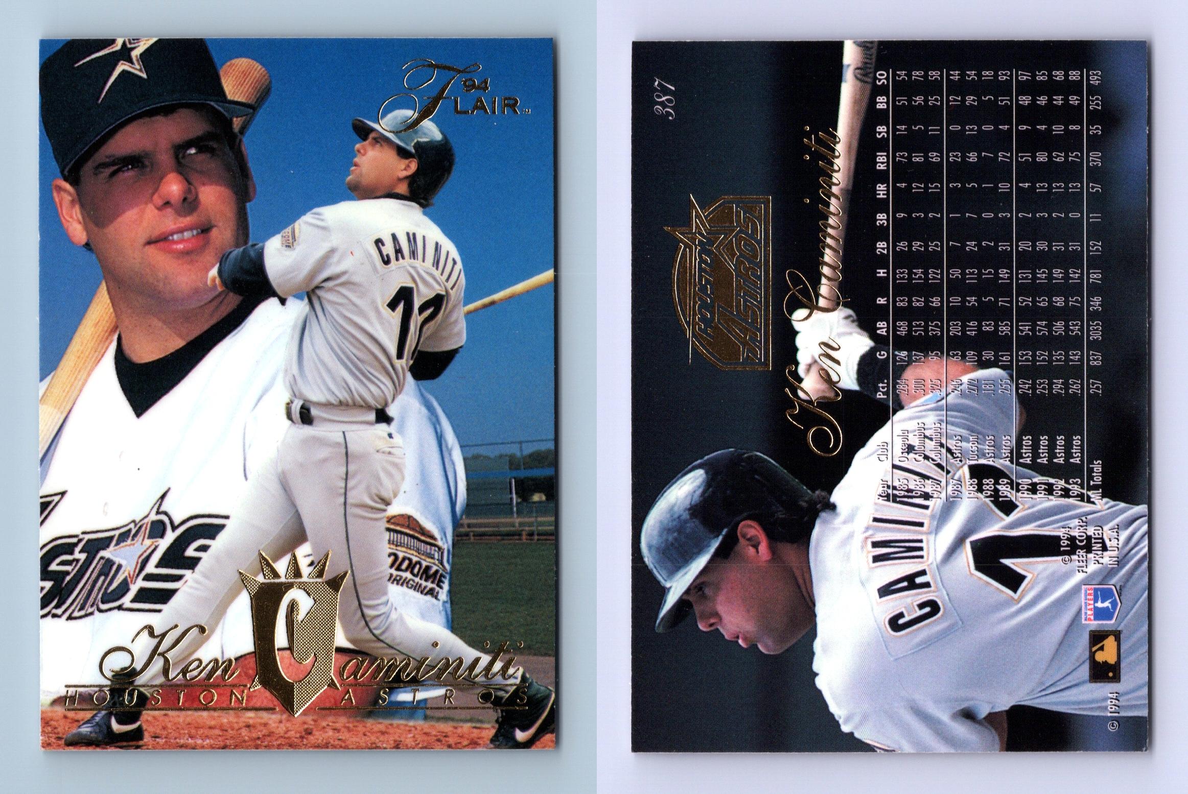 Ken Caminiti - Astros #387 Flair 1994 Baseball Trading Card