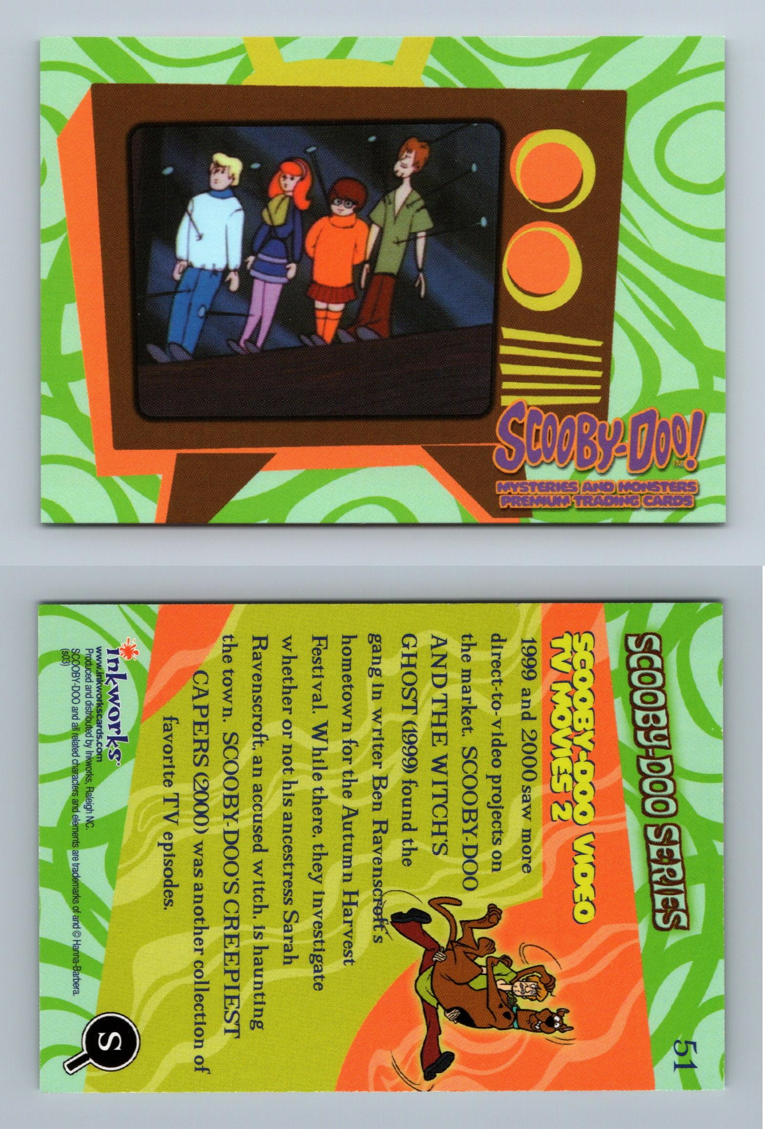 Scooby Doo Video TV Movies 2 #51 Scooby-Doo Mysteries & Monsters 2003 Card