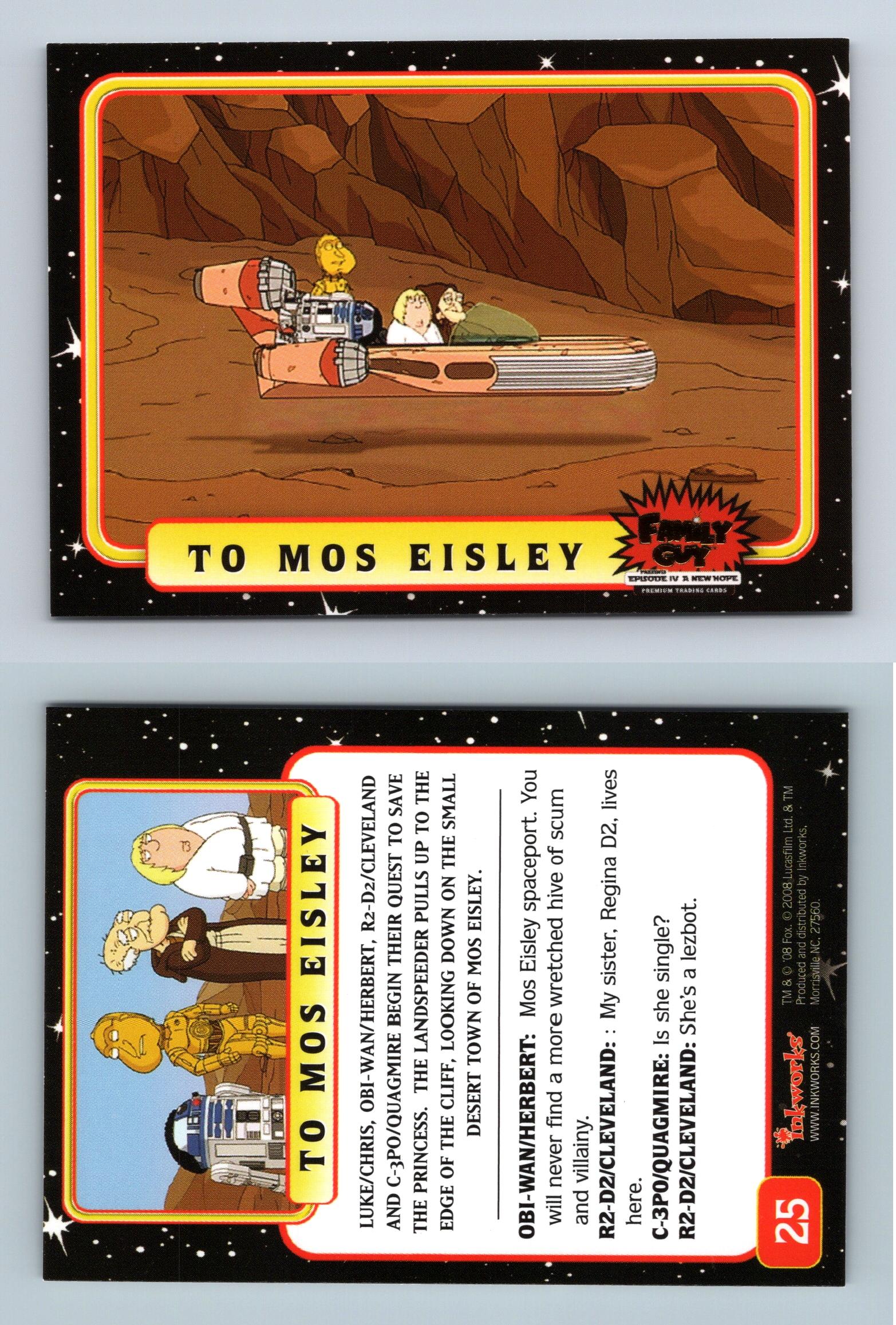 To Mos Eisley 25 Family Guy A New Hope Trading Card