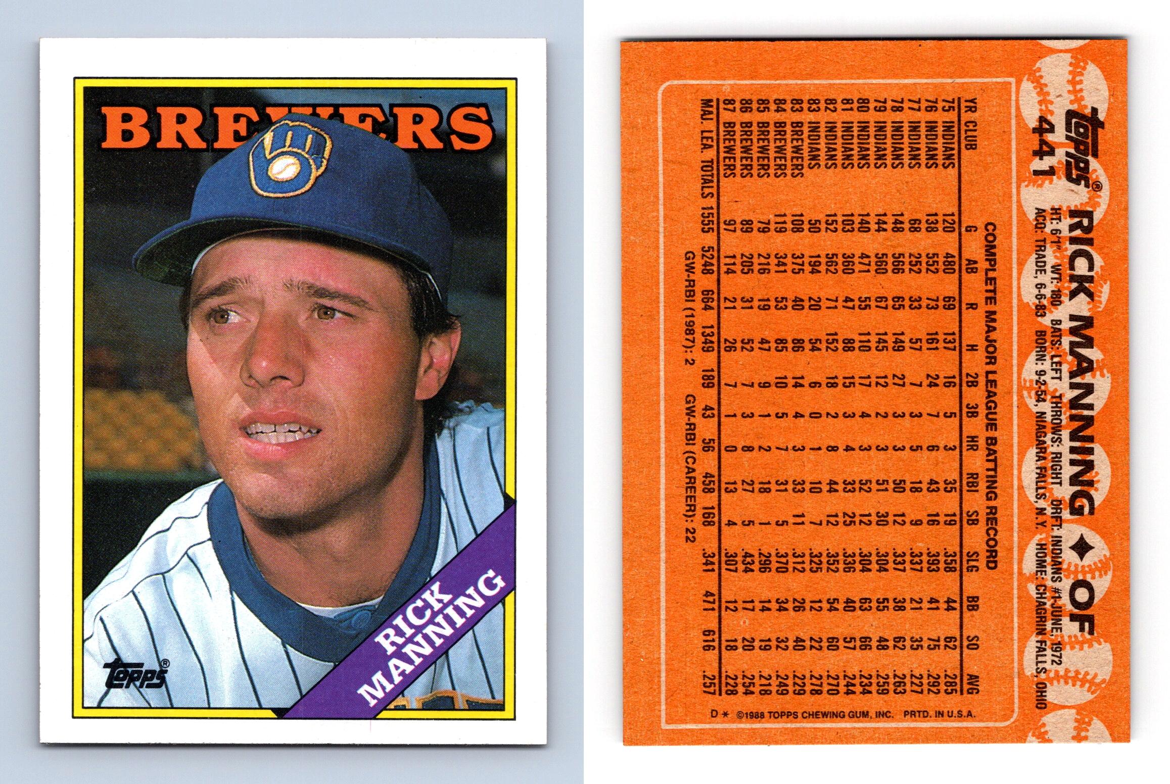 Rick Manning Baseball Cards