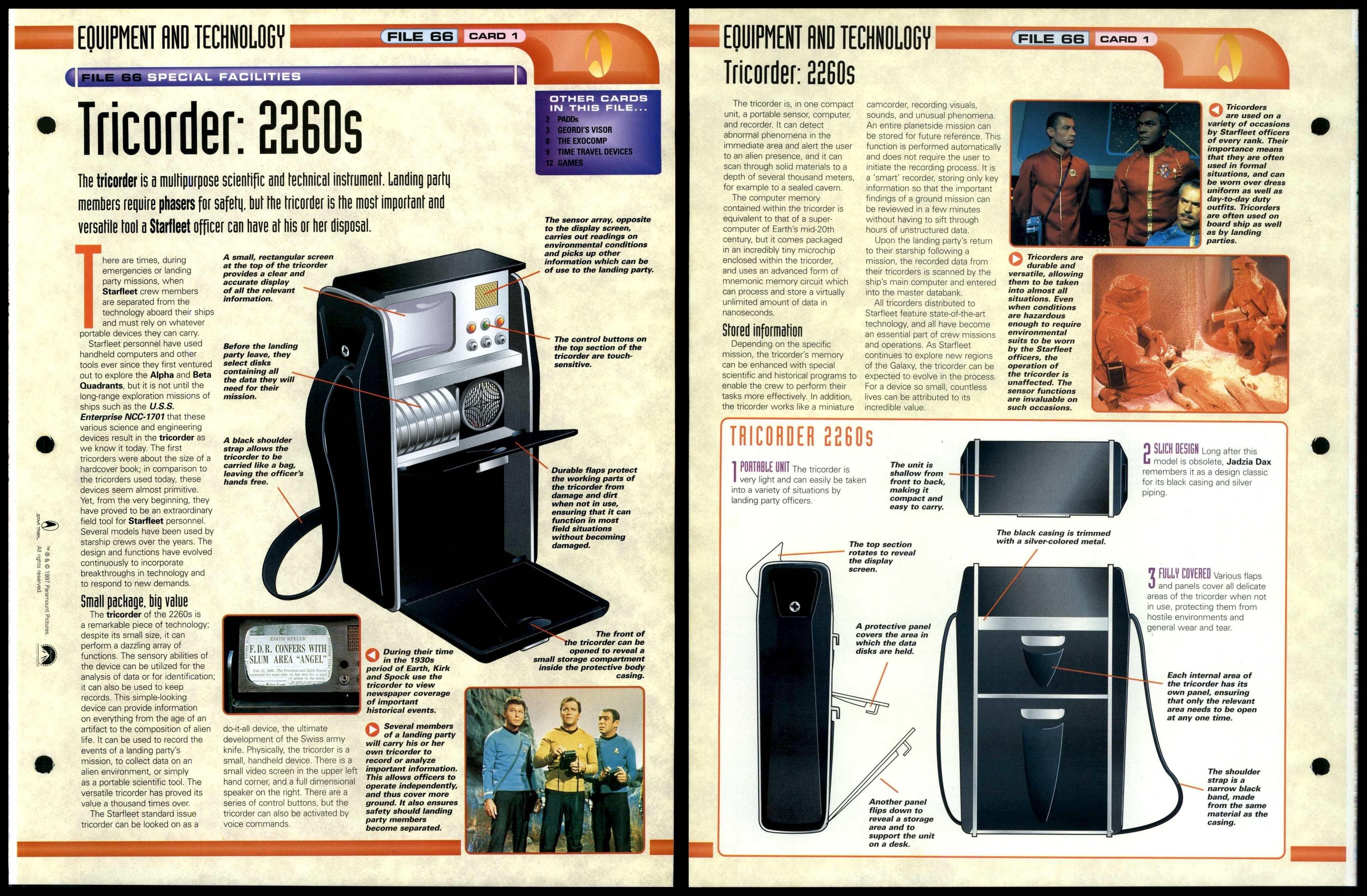 Tricorder: 2260s - Special Facilities - Star Trek Fact File Page