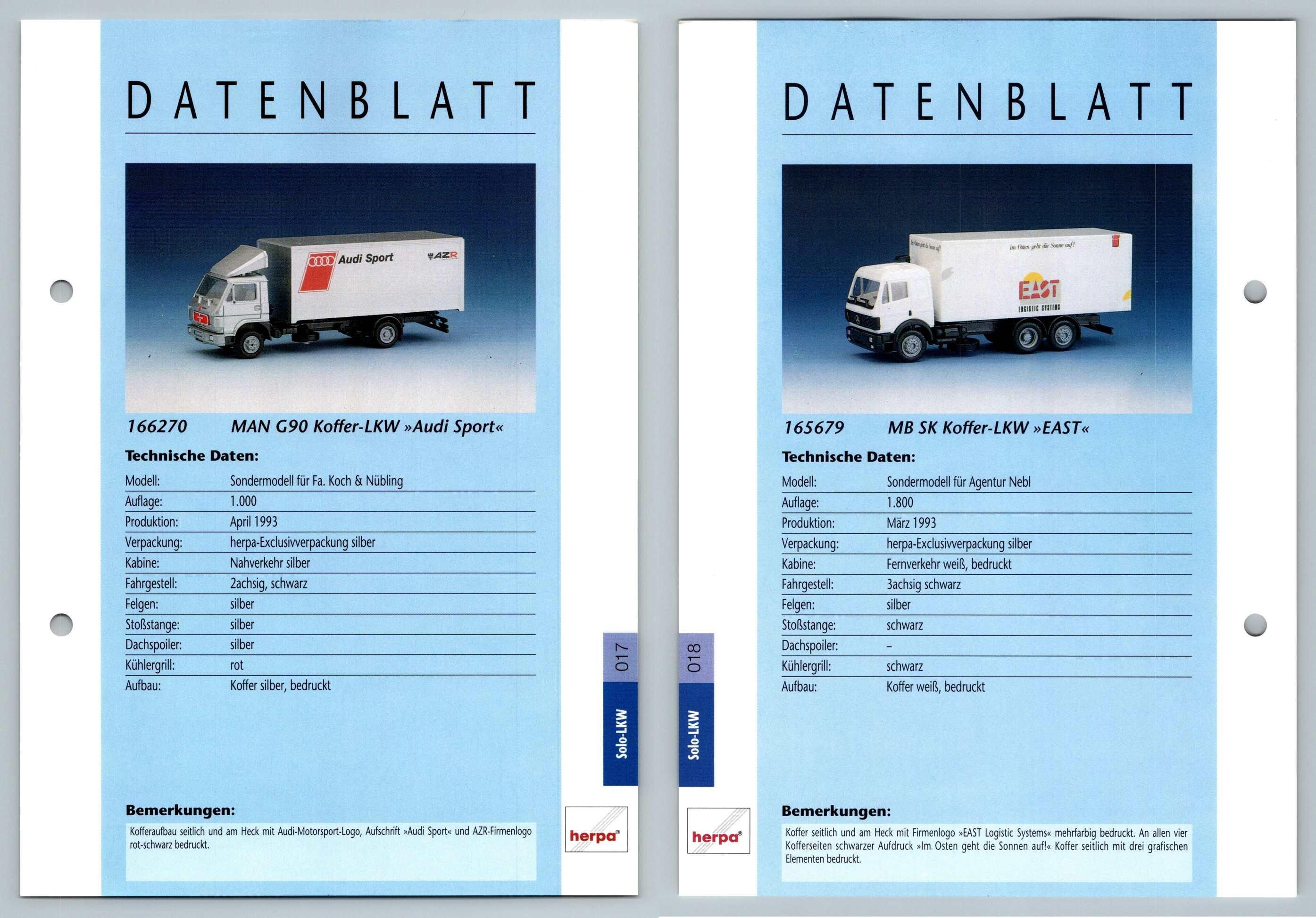 Man G90 Koffer Mb Sk Koffer 17 8 Solo Lkw Datenblatt Herpa Data Sheet