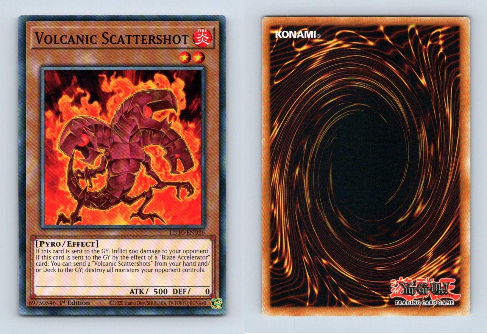 Volcanic Scattershot #LD10-EN026 Yu-Gi-Oh Soulburning Volcano 1st Ed ...