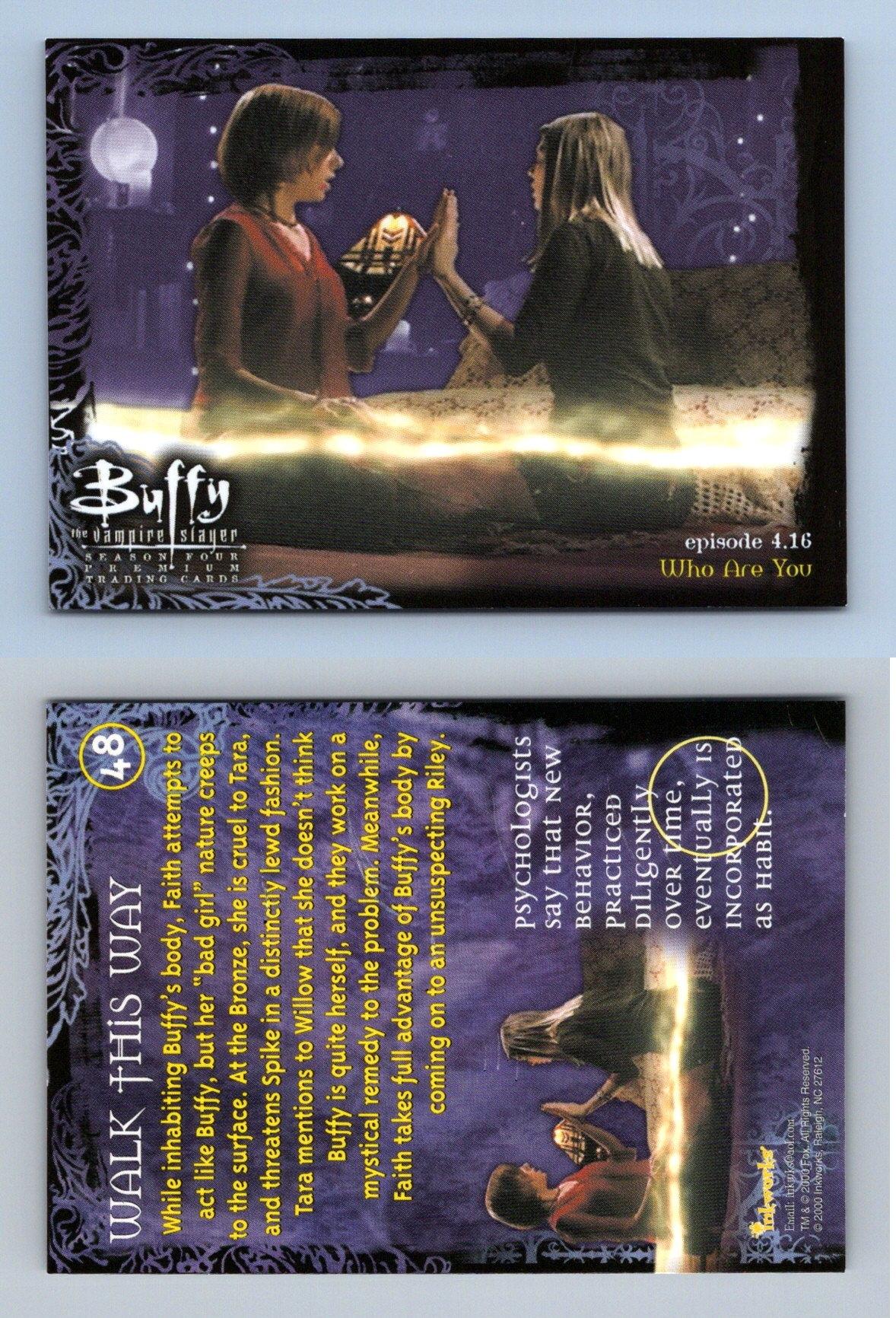 Walk This Way 48 Buffy The Vampire Slayer Season 4 Inkworks Trading Card