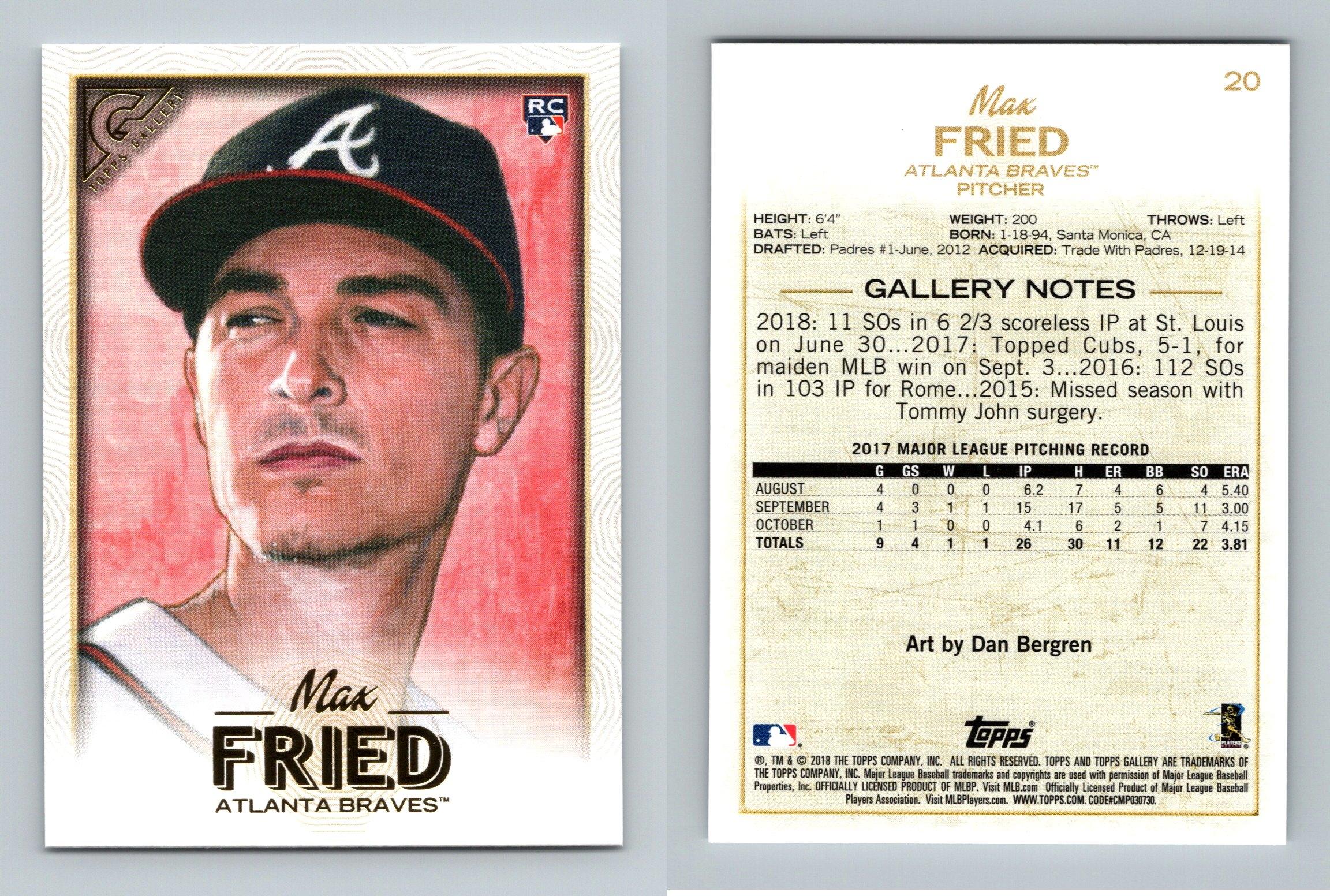 Max Fried 2018 Topps Gallery Rookie Card #20