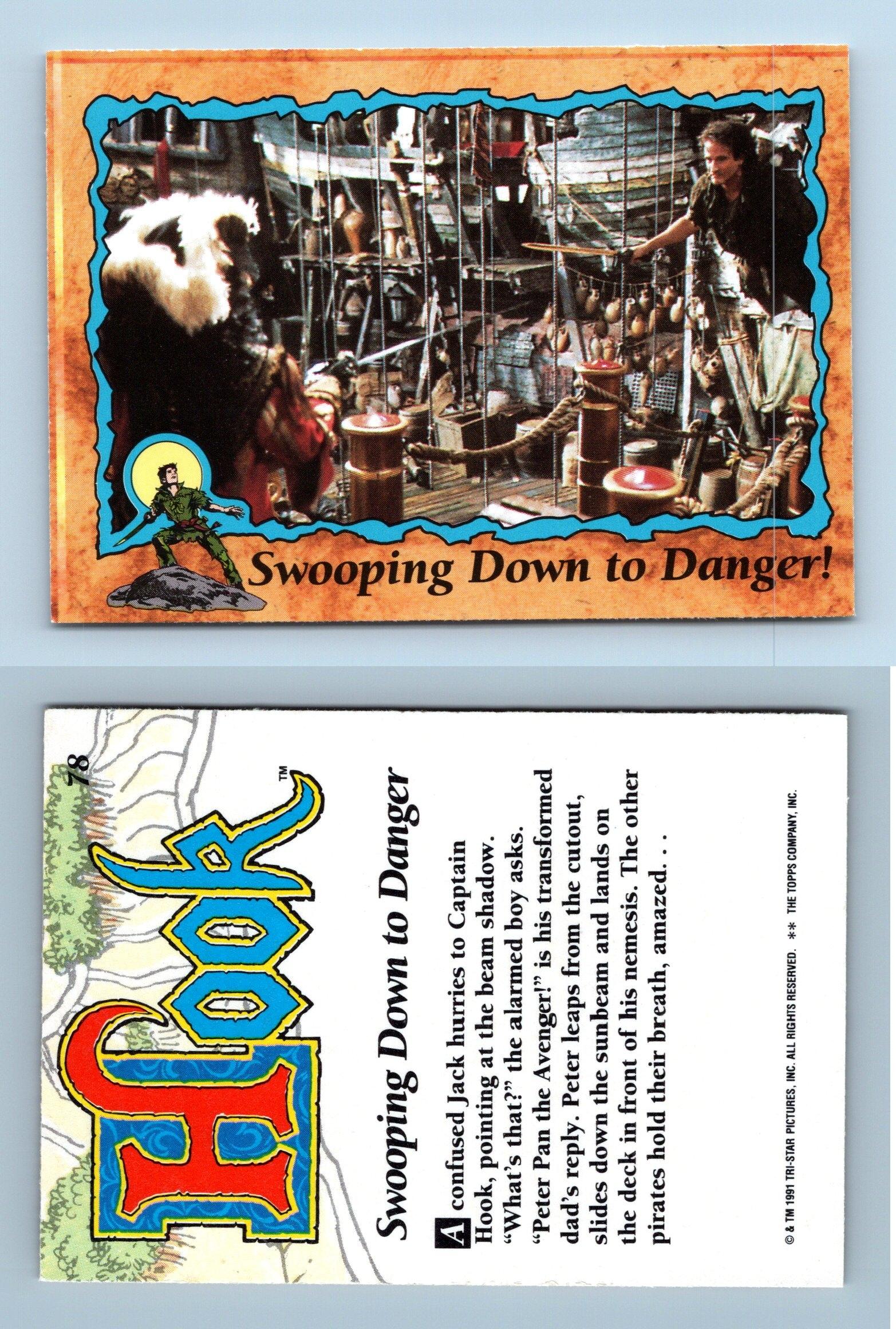 Swooping Down To Danger #78 Hook 1991 Topps Trading Card