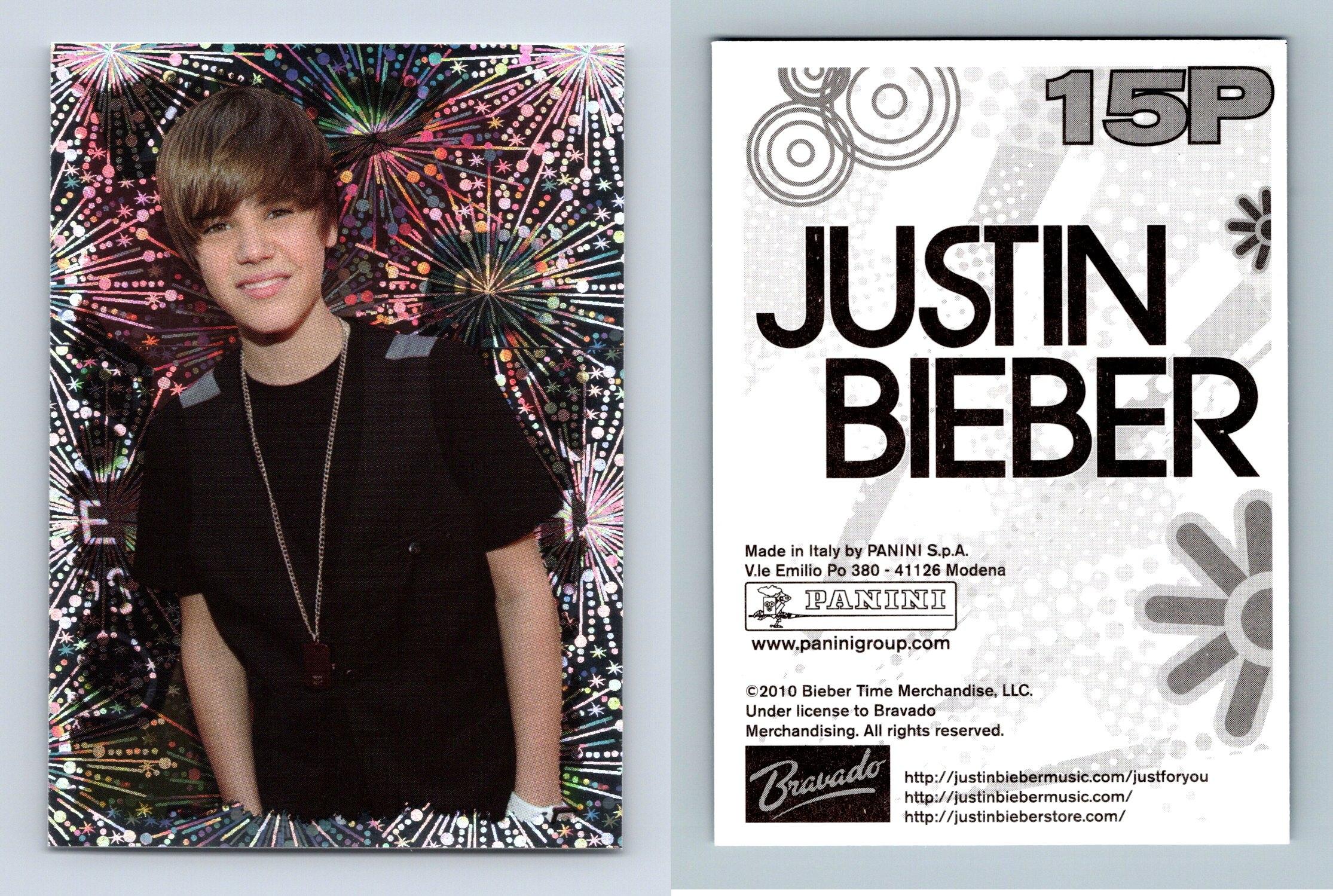 Justin Bieber #36 Panini 2010 Sticker