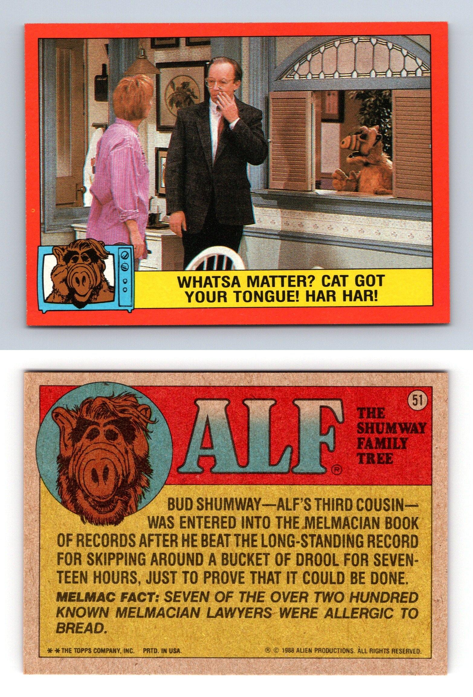 Cat Got Your Tongue #51 Alf 2. Serie 1988 Topps große Sammelkarte - Bild 1 von 1