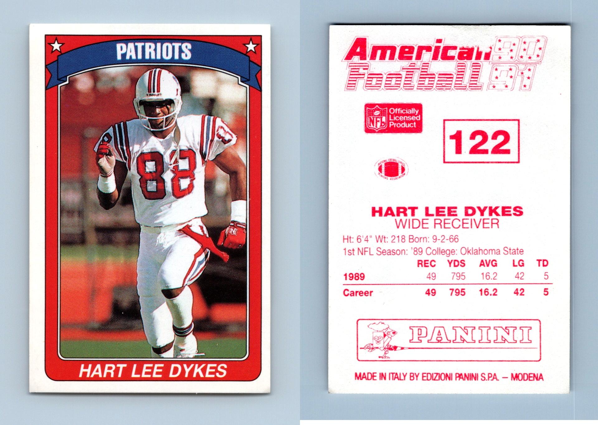 Hart Lee Dykes - Patriots #122 American Football 1990-91 Panini Sticker