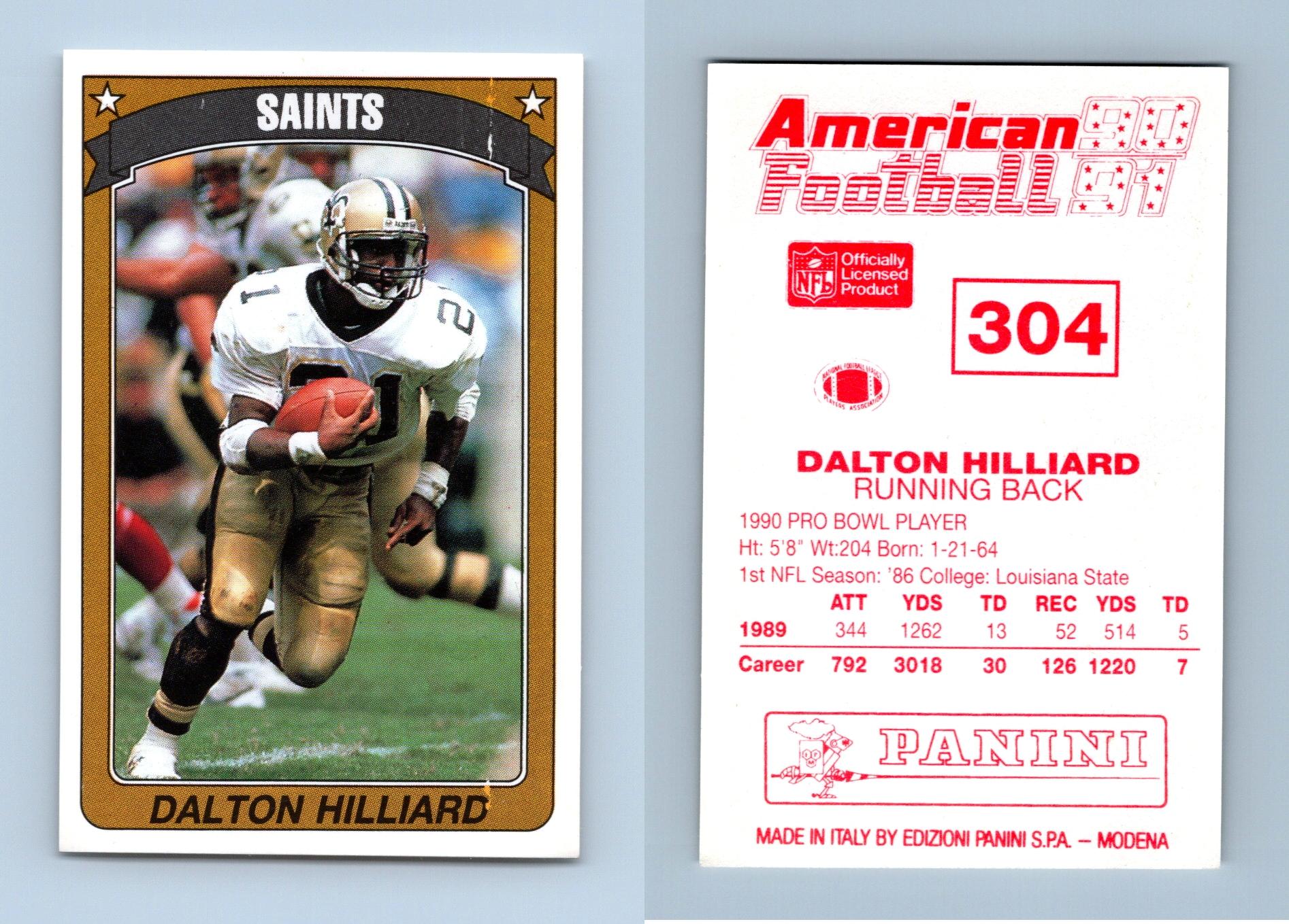 Dalton Hilliard - Saints #304 American Football 1990-91 Panini Sticker