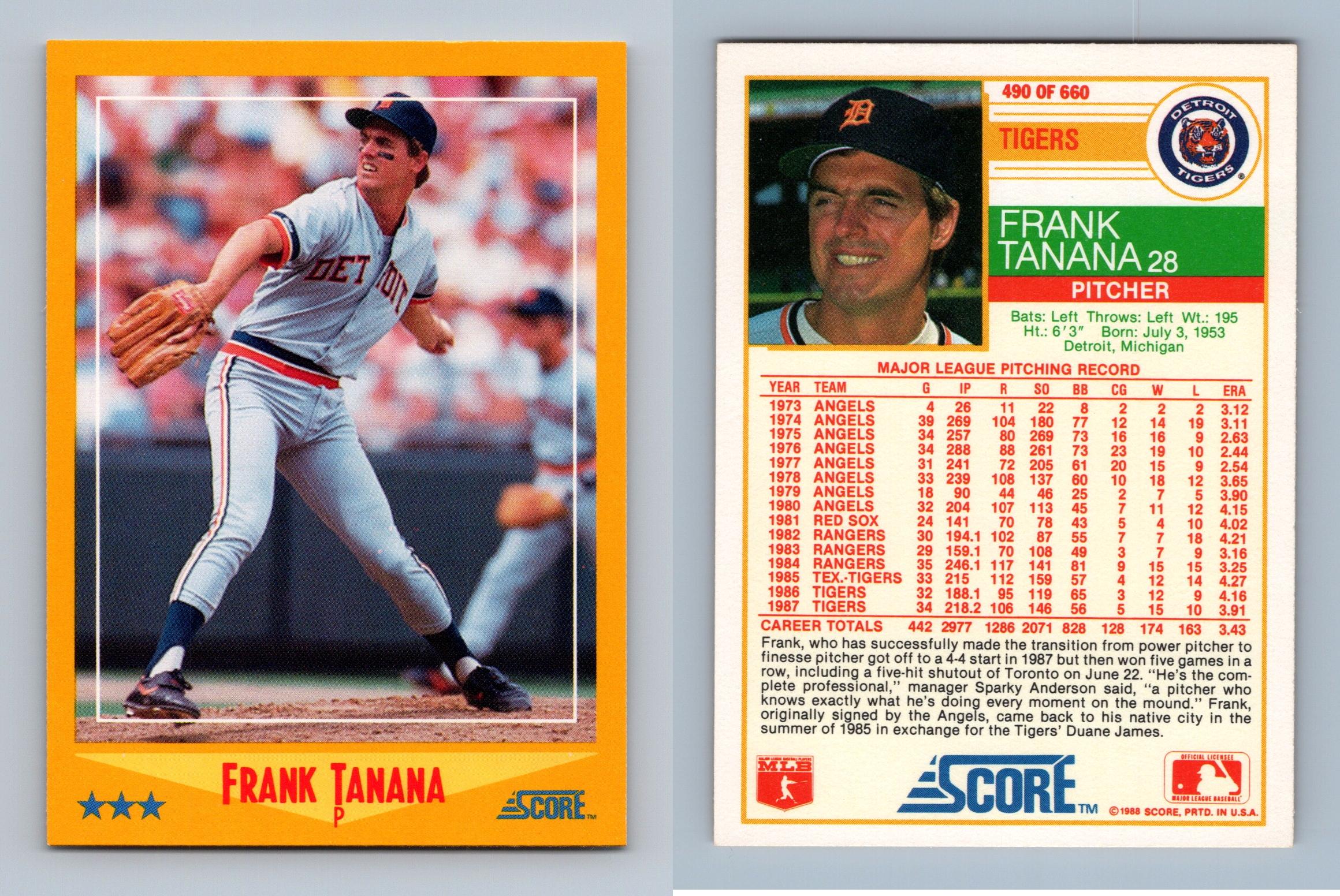 Frank Tanana Baseball Cards