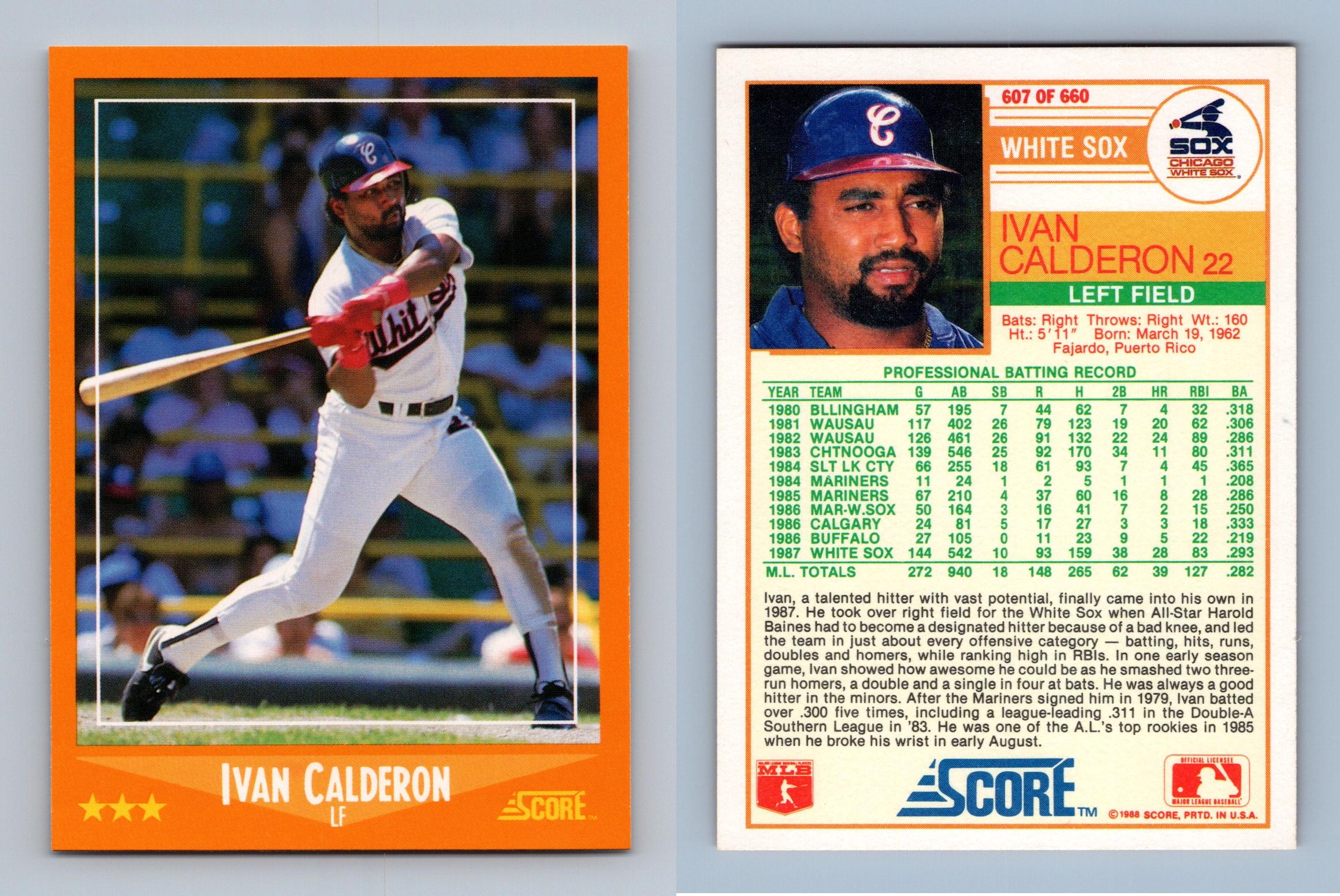 Pete Incaviglia - Rangers #485 Score 1988 Baseball Trading Card