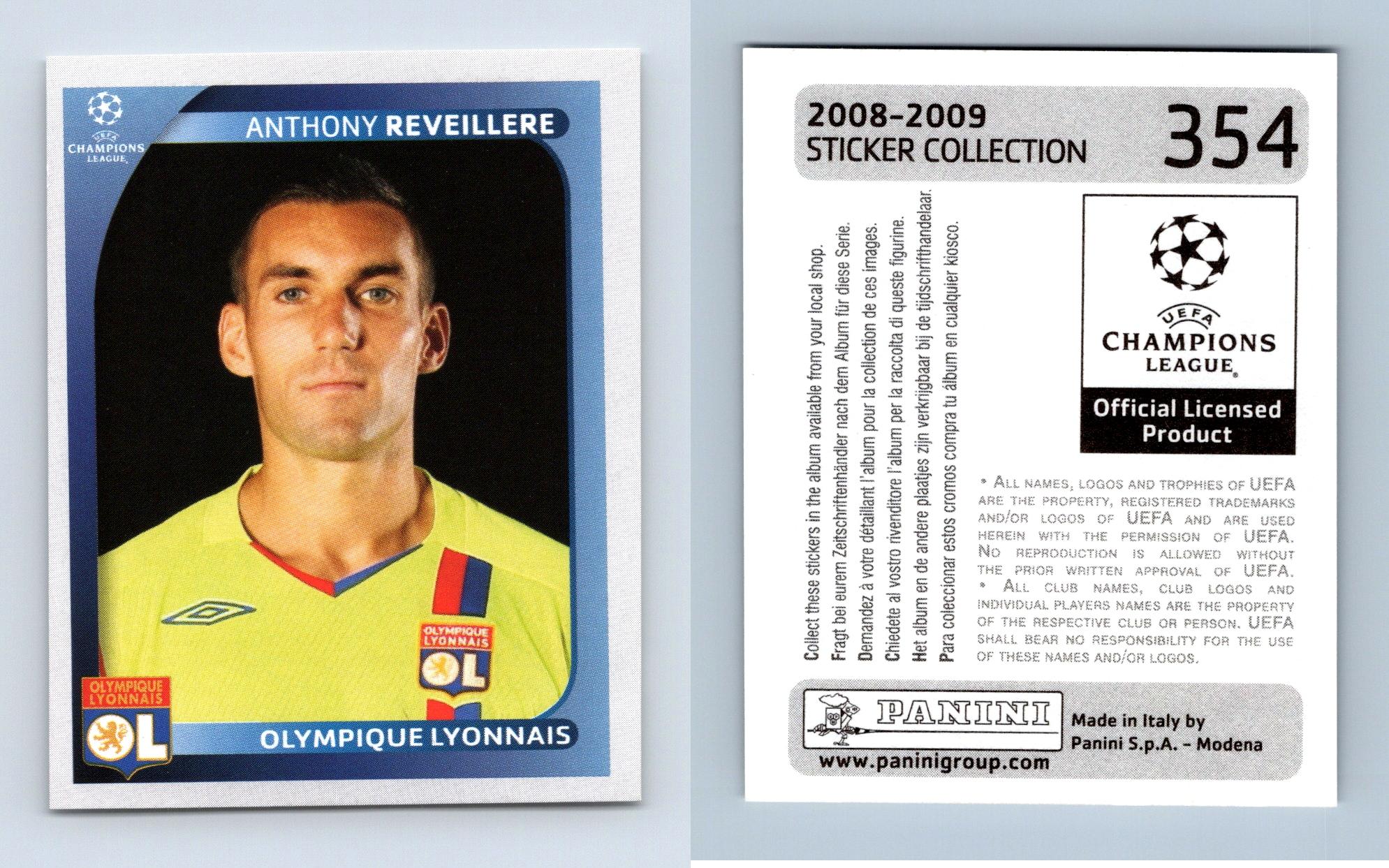 Panini Champions League (2008-2009) Mirel Radoi FC Steaua Bucureşti No. 508