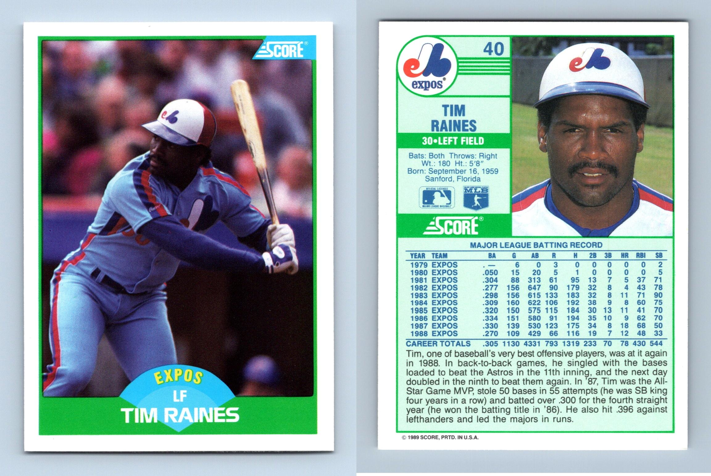 Lou Whitaker - Tigers #230 Score 1989 Baseball Trading Card
