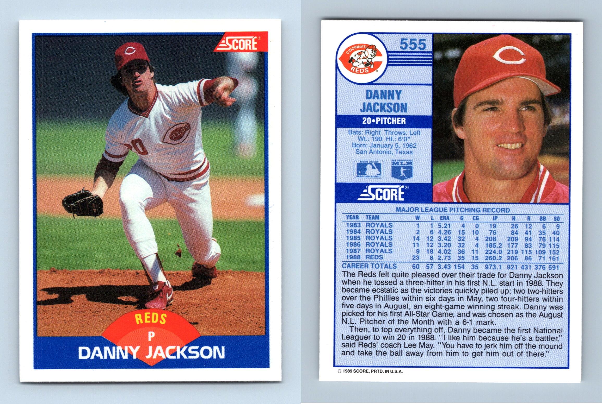 Danny Jackson Signed 1989 Donruss All-Stars Baseball Card