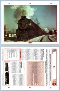No 6100 Pennsylvania Railroad US Railroads Legendary Trains Maxi Card 