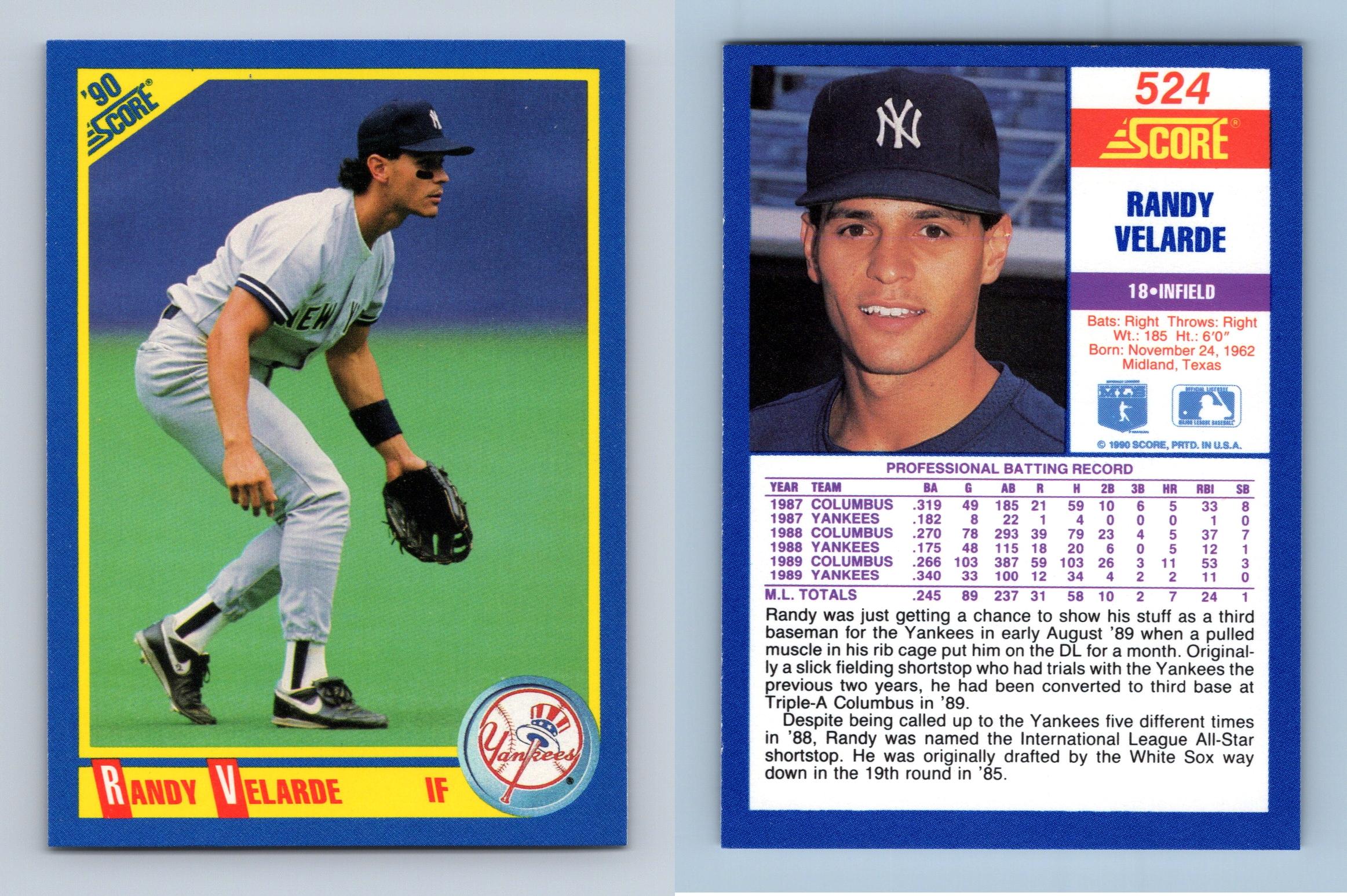 Mark Lemke - Braves #593 Score 1990 Baseball Trading Card
