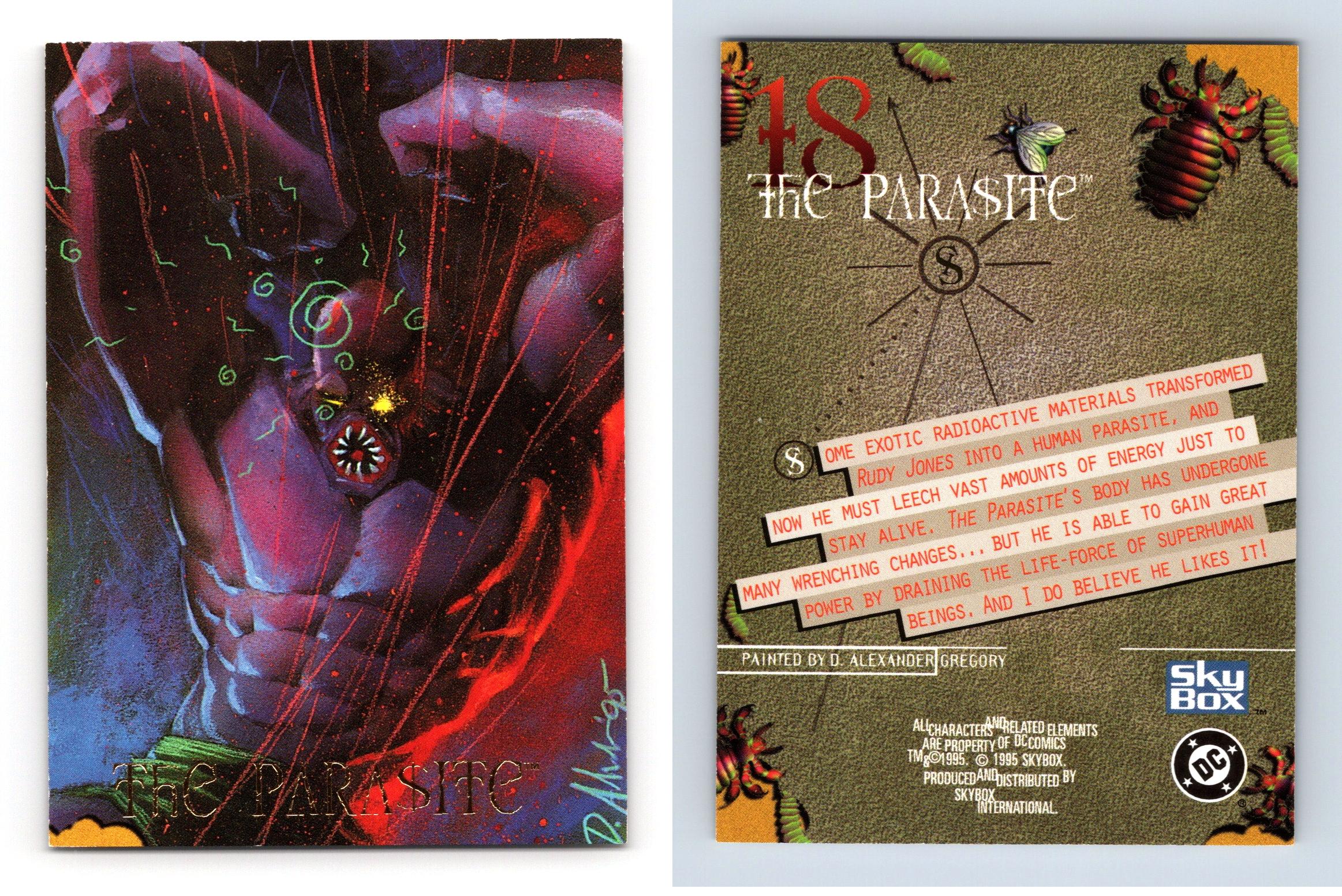 The Parasite 18 DC Villains Dark Judgement 1995 Skybox Trading Card