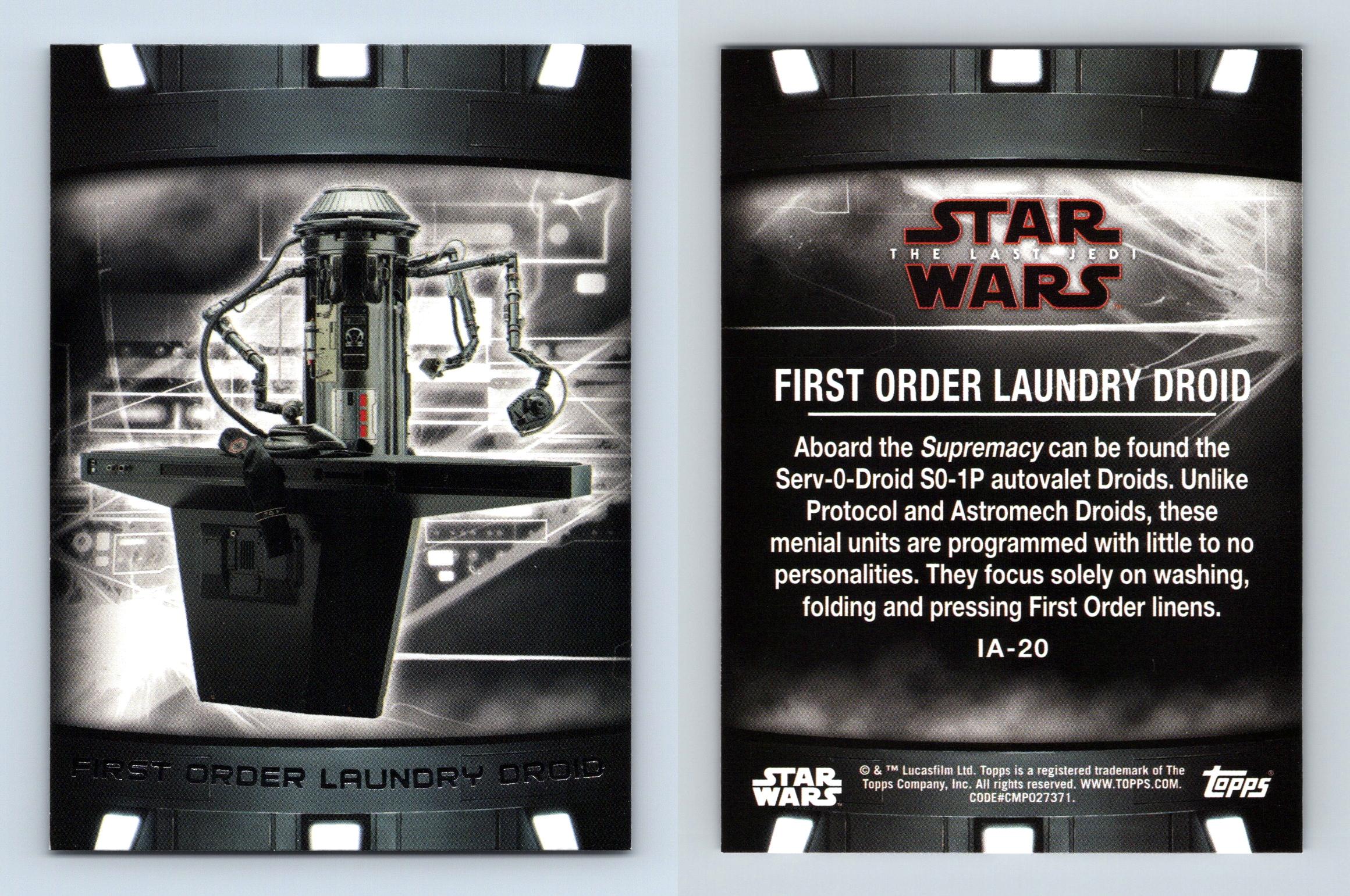 1st Order Laundry Droid #IA-20 Star Wars The Last Jedi S2 Items ...