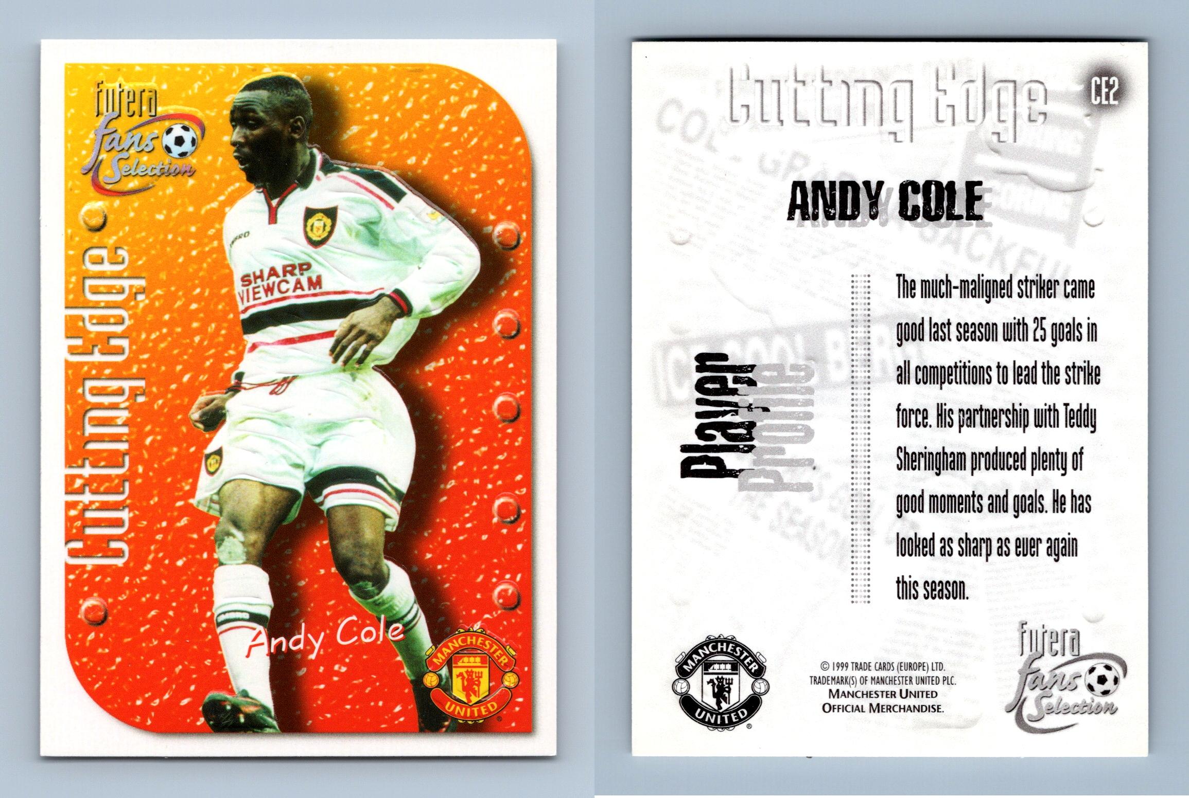 Andy Cole #CE2 Manchester Utd Fans Selection 1999 Futera