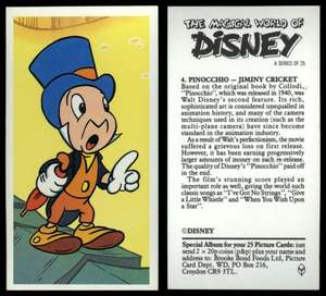 BROOKE BOND 1989 SET OF 25 "THE MAGICAL WORLD OF DISNEY" TEA CARDS 