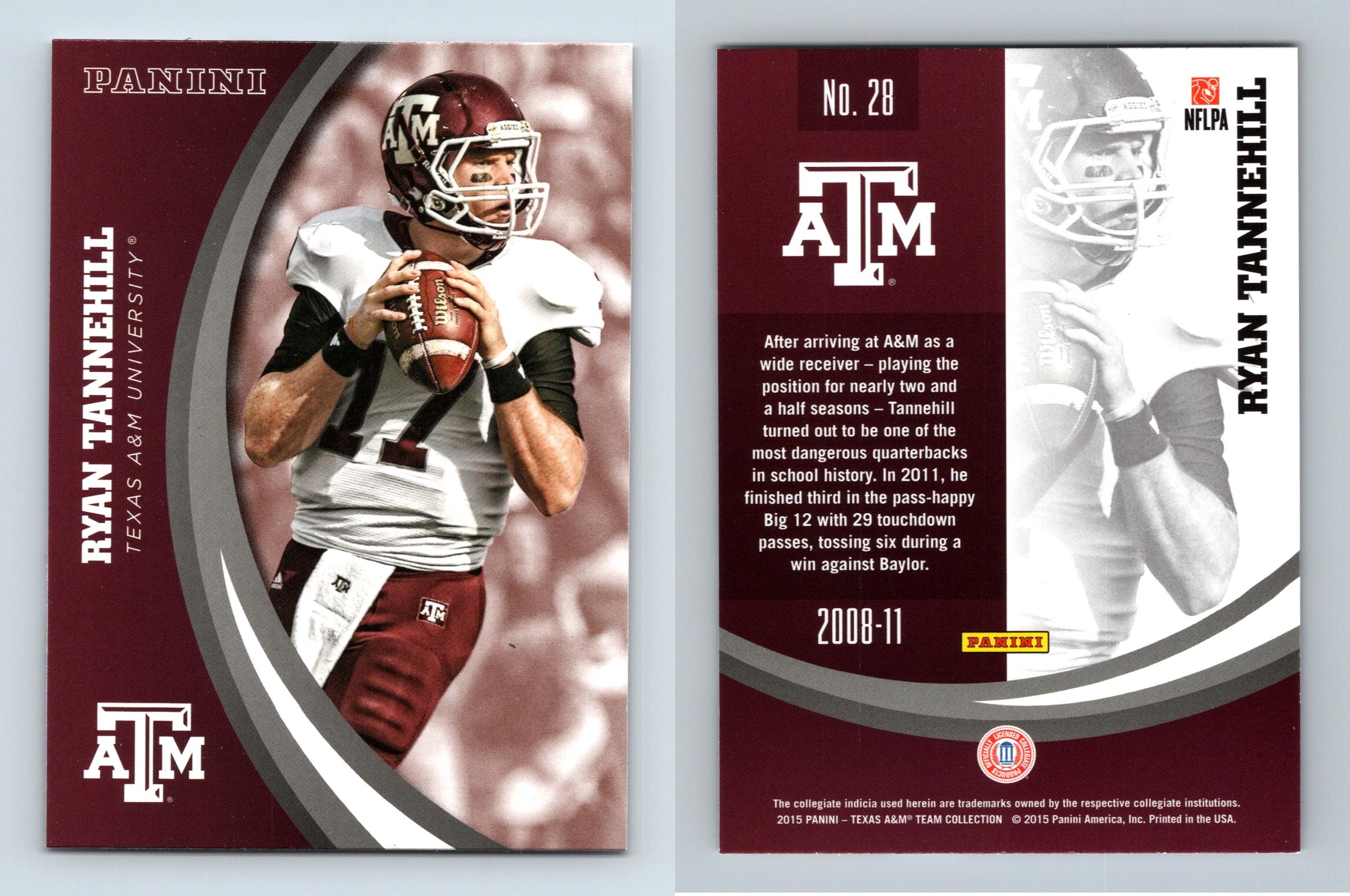 Ryan Tannehill football card (Texas A&M Aggies) 2015 Panini Team