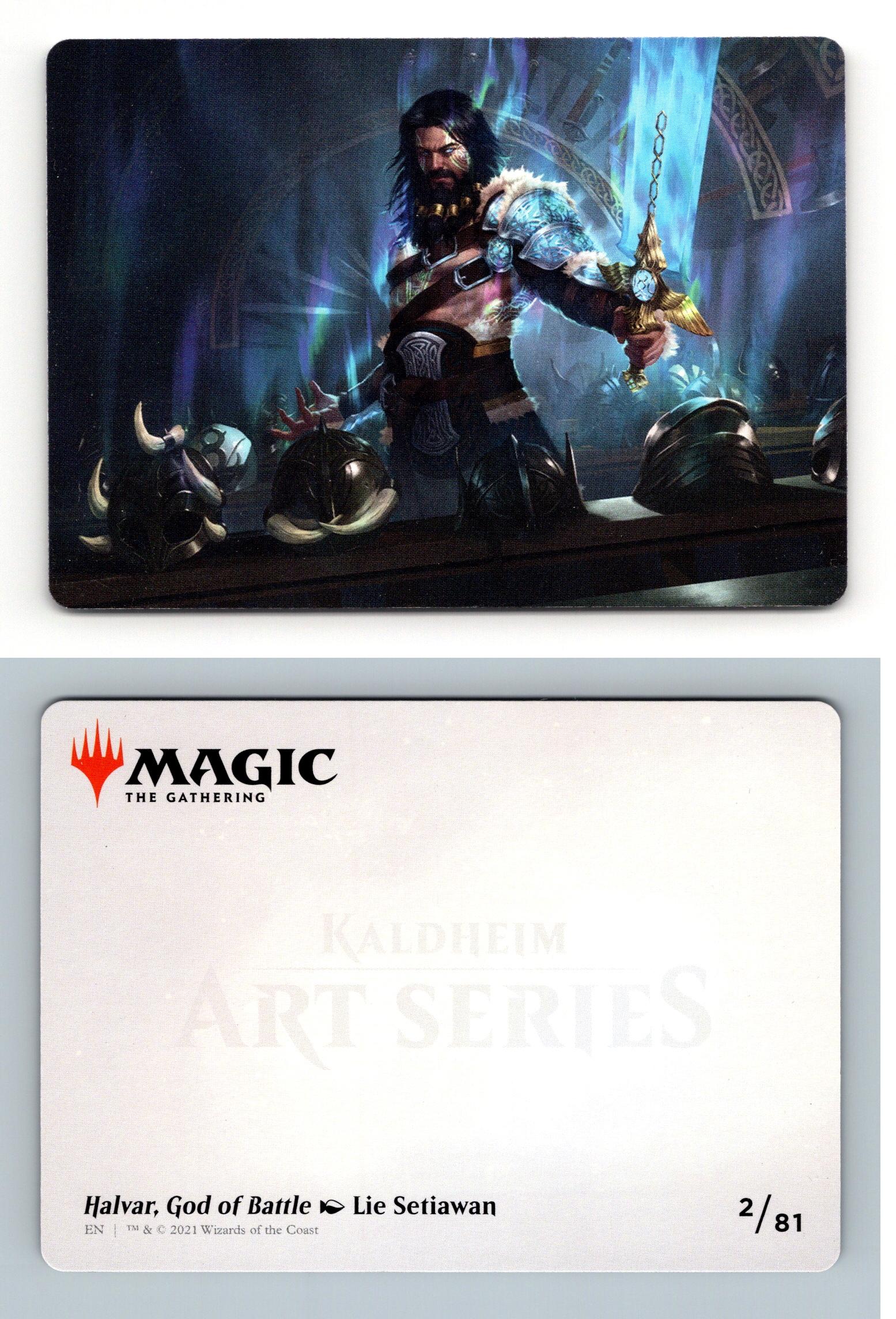 Halvar, God Of Battle #2/81 MTG Kaldheim Art Series 2021 Card