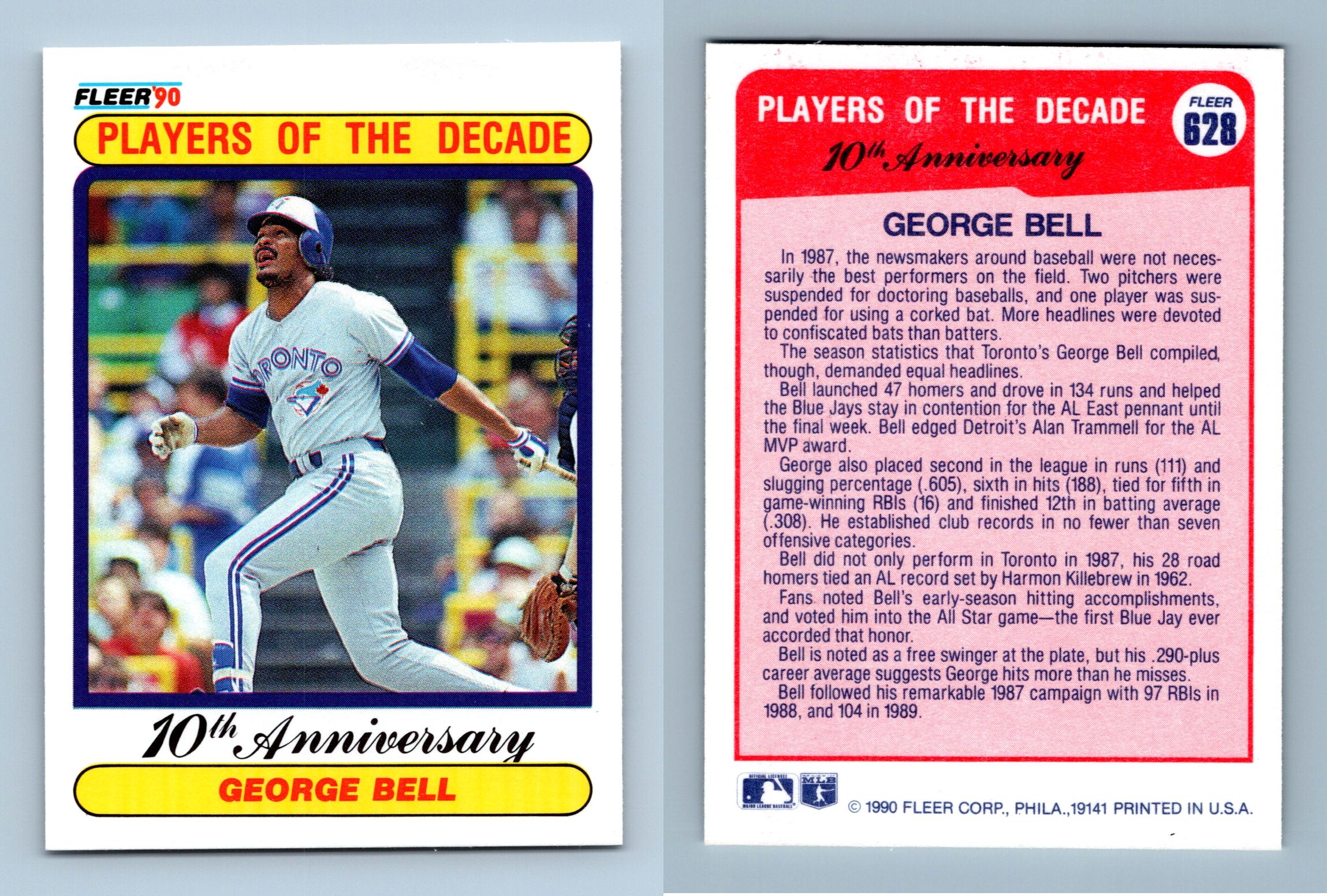 1987 Topps George Bell Toronto Blue Jays All Star Baseball Card