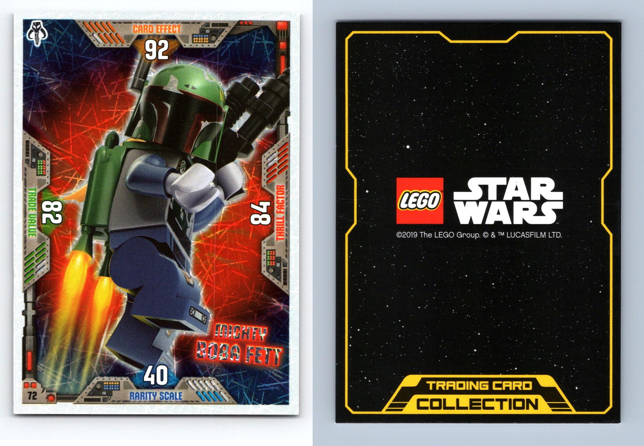 Boba Fett #72 Lego Star Wars Series 2 Foil Character TCG Card