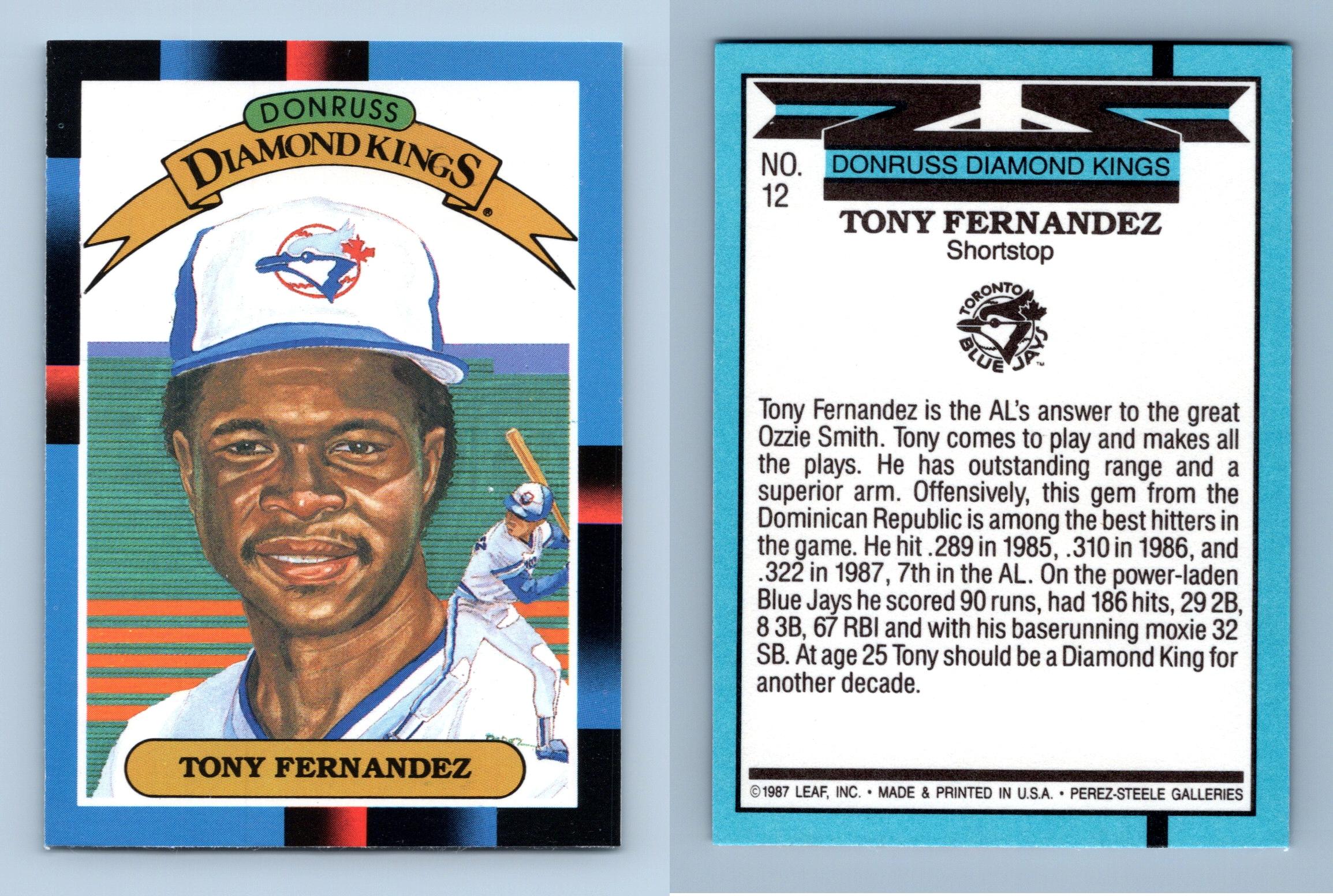 Tony Fernandez Topps 40 Years of Baseball Toronto Blue Jays 