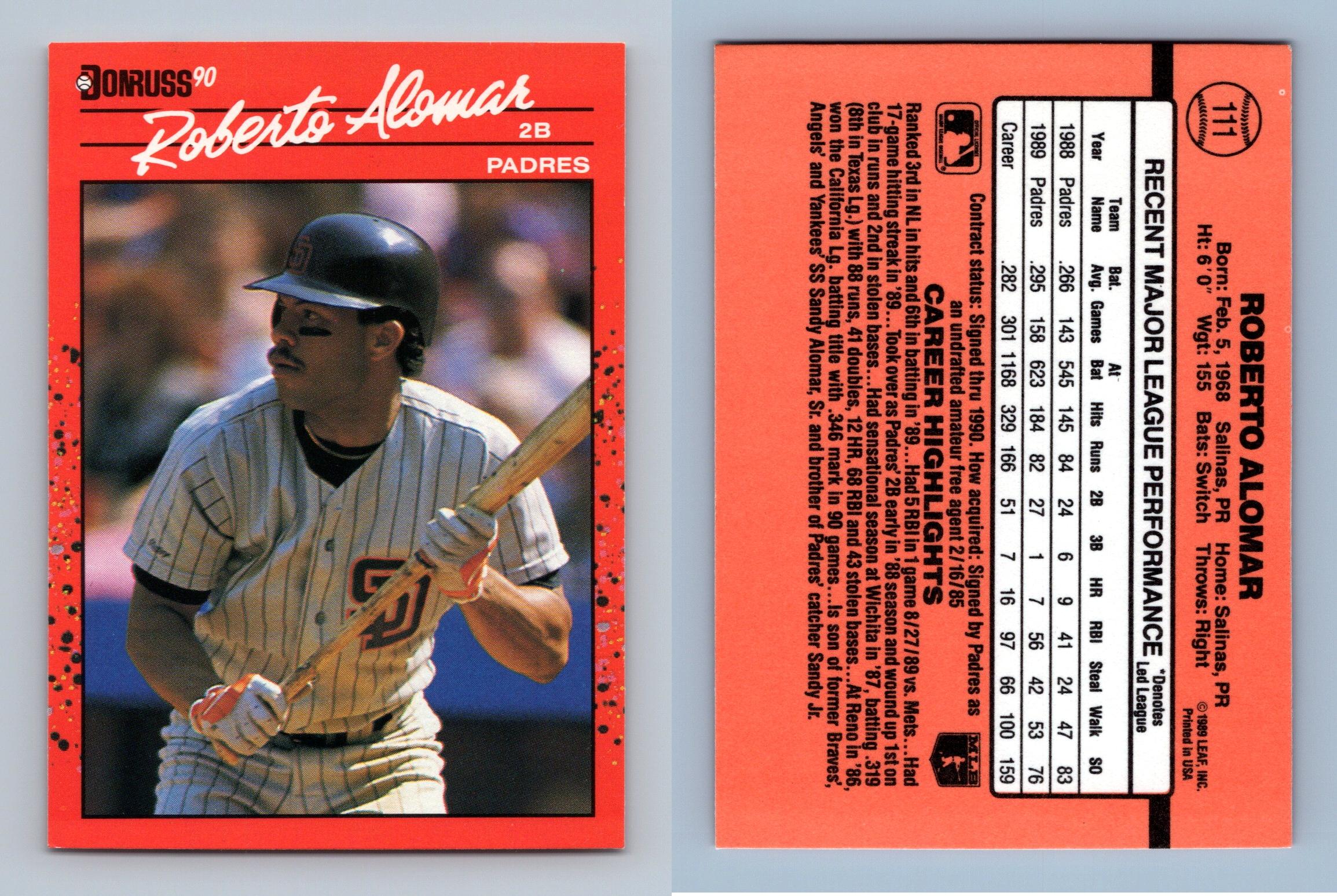 Topps Roberto Alomar Baseball Trading Cards