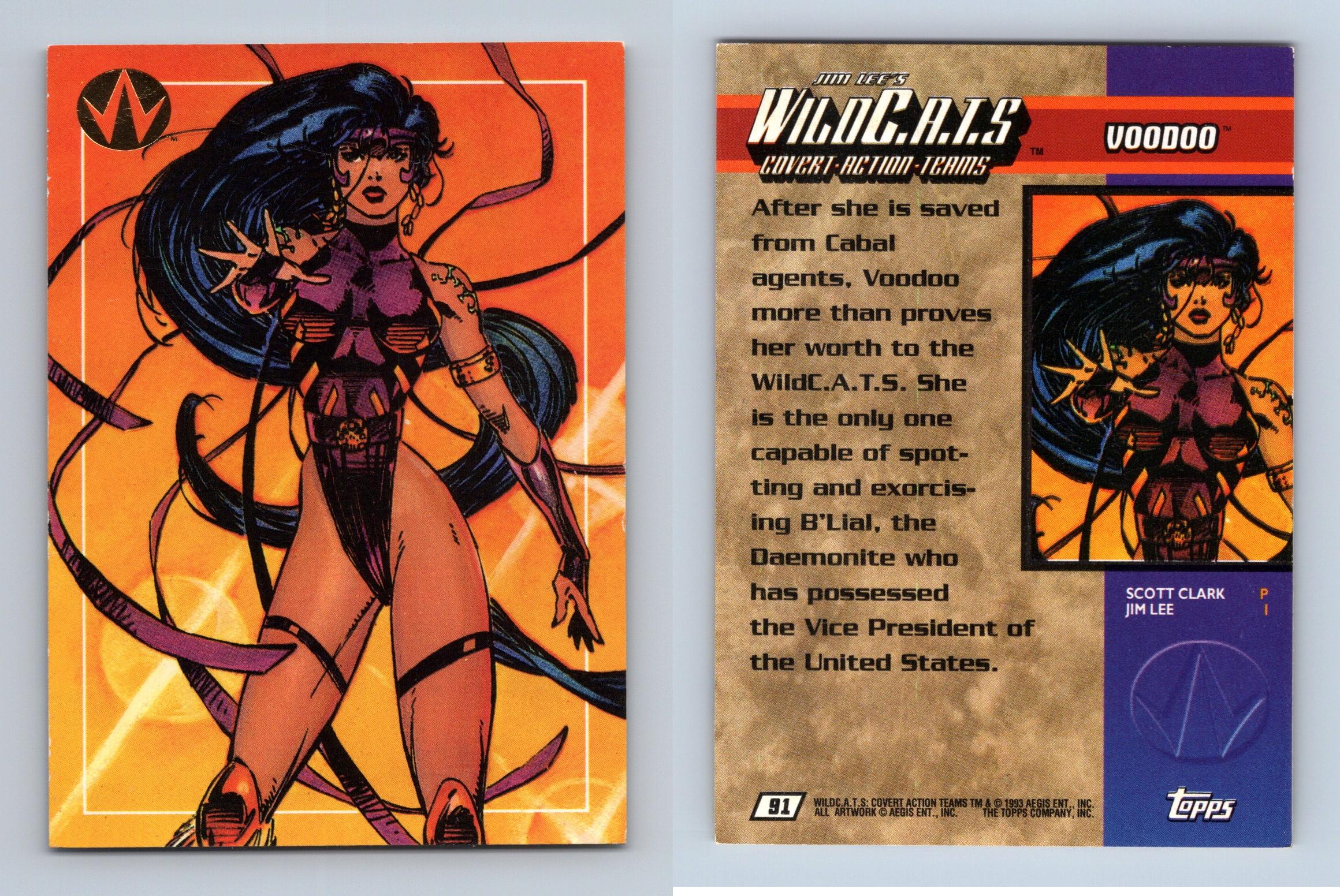 Voodoo #91 Jim Lee's Wild C.A.T.S 1993 Topps Trading Card