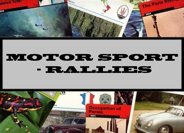 Motor Sport - Rallies
