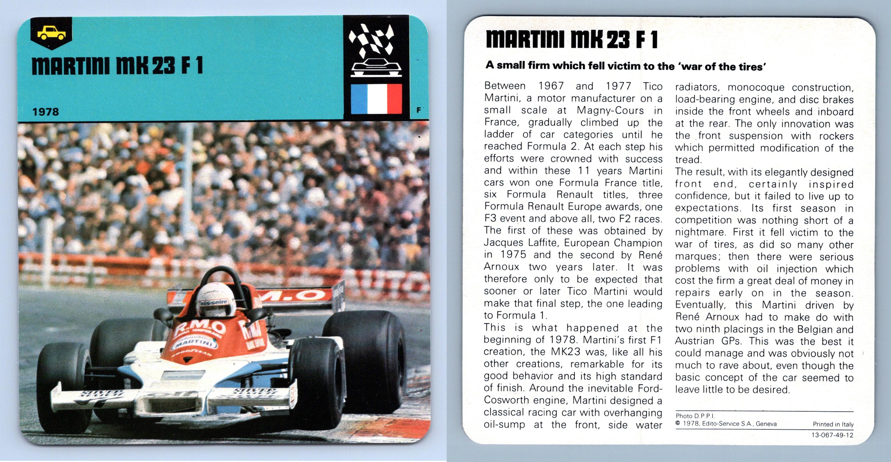 MARTINI RACING 1968 - 2013