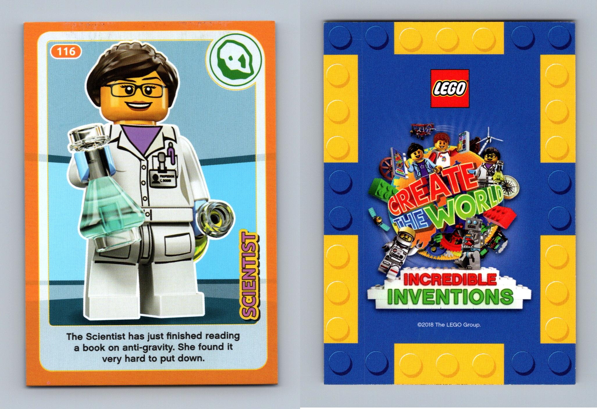 Scientist 116 Lego Create The World 2018 Sainsbury s Trading Card