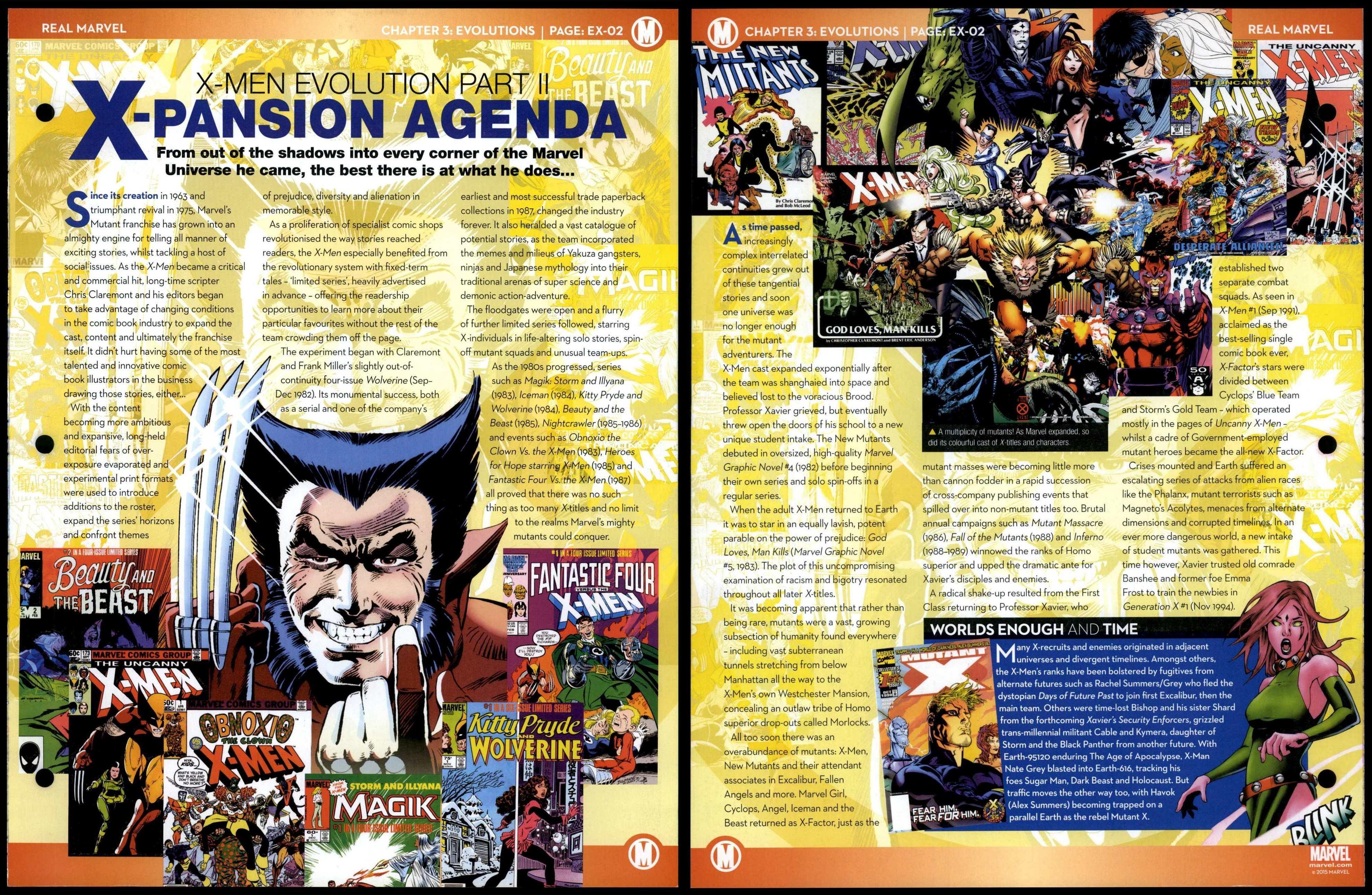 X-Men - Part 2 #EX-02 Evolutions - Real Marvel Fact File Page