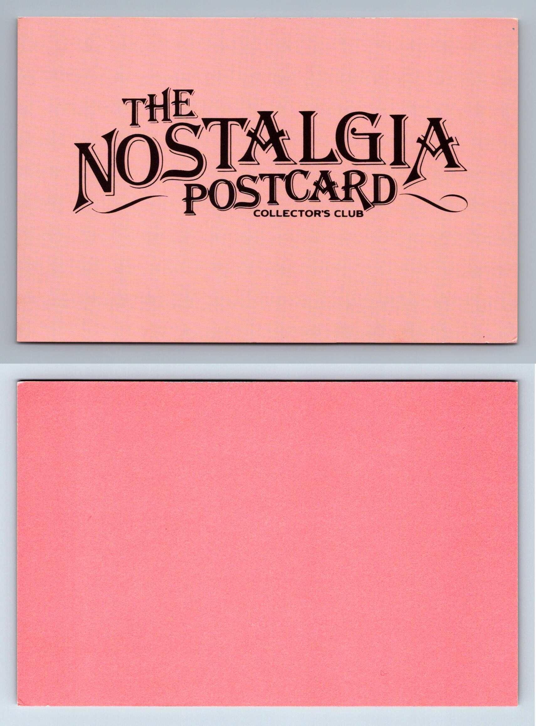 The Nostalgia Postcard Collectors Club Blank Postcard