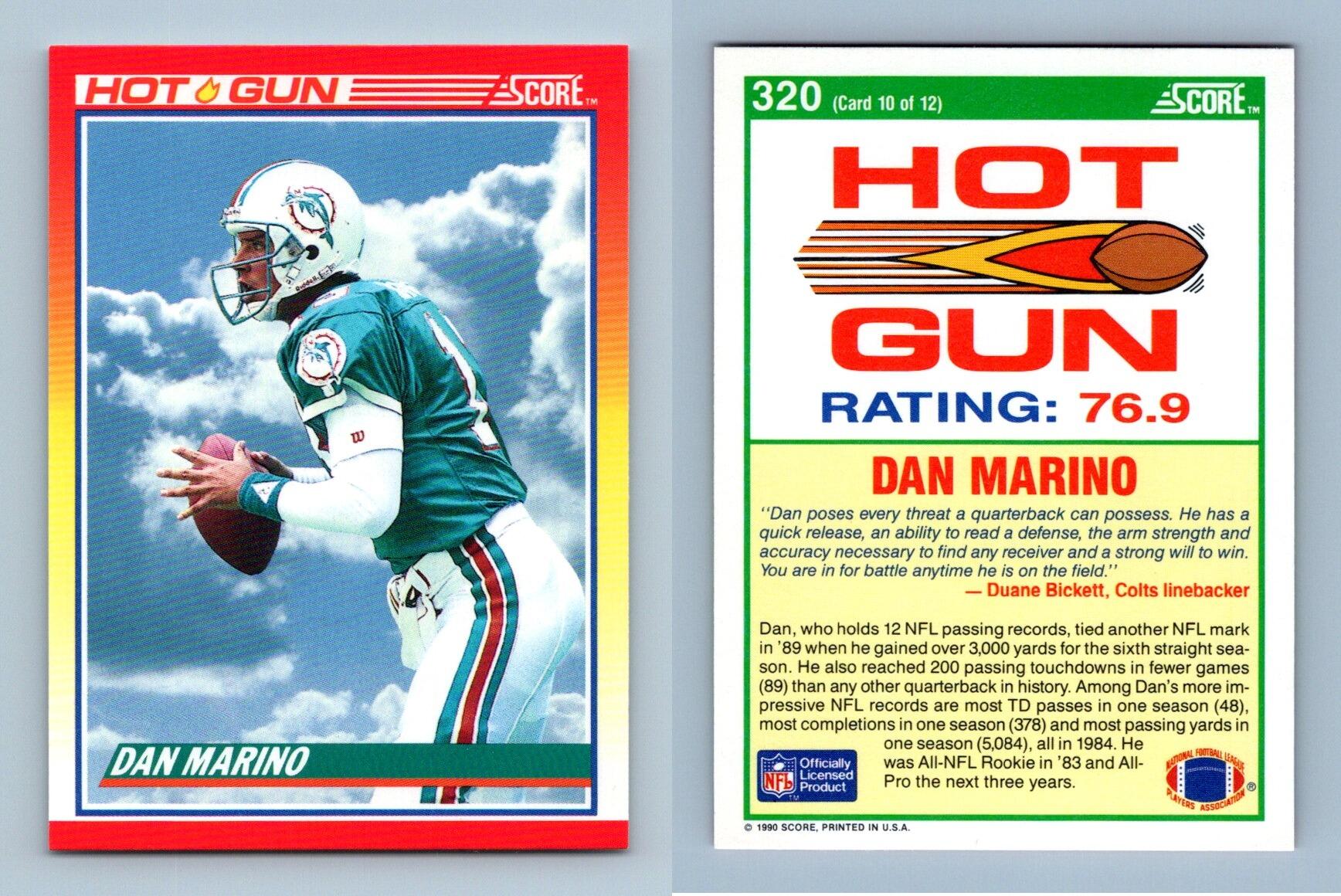 Dan Marino #320 Score 1990 NFL Football Trading Card