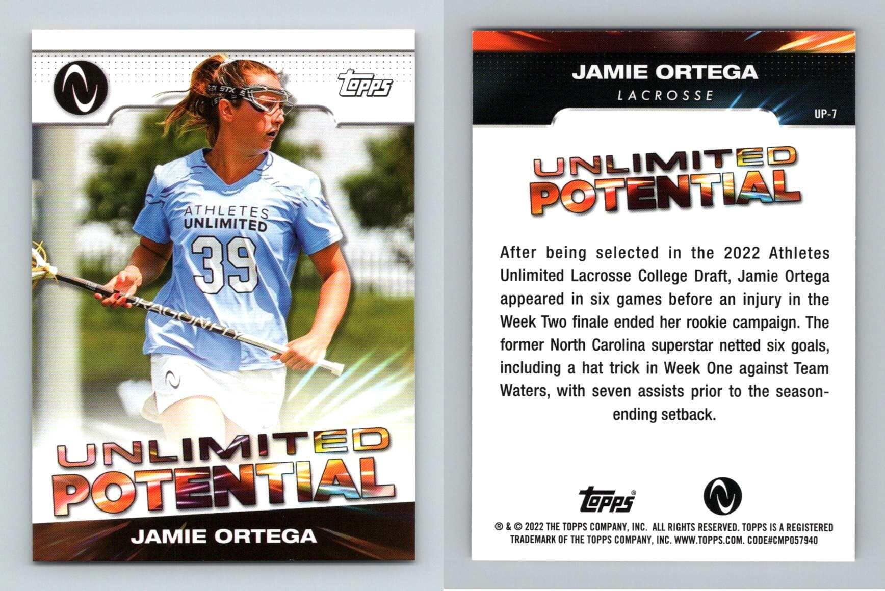 Jamie Ortega #UP-7 Athletes Unlimited 2023 Topps Unlimited Potential Card